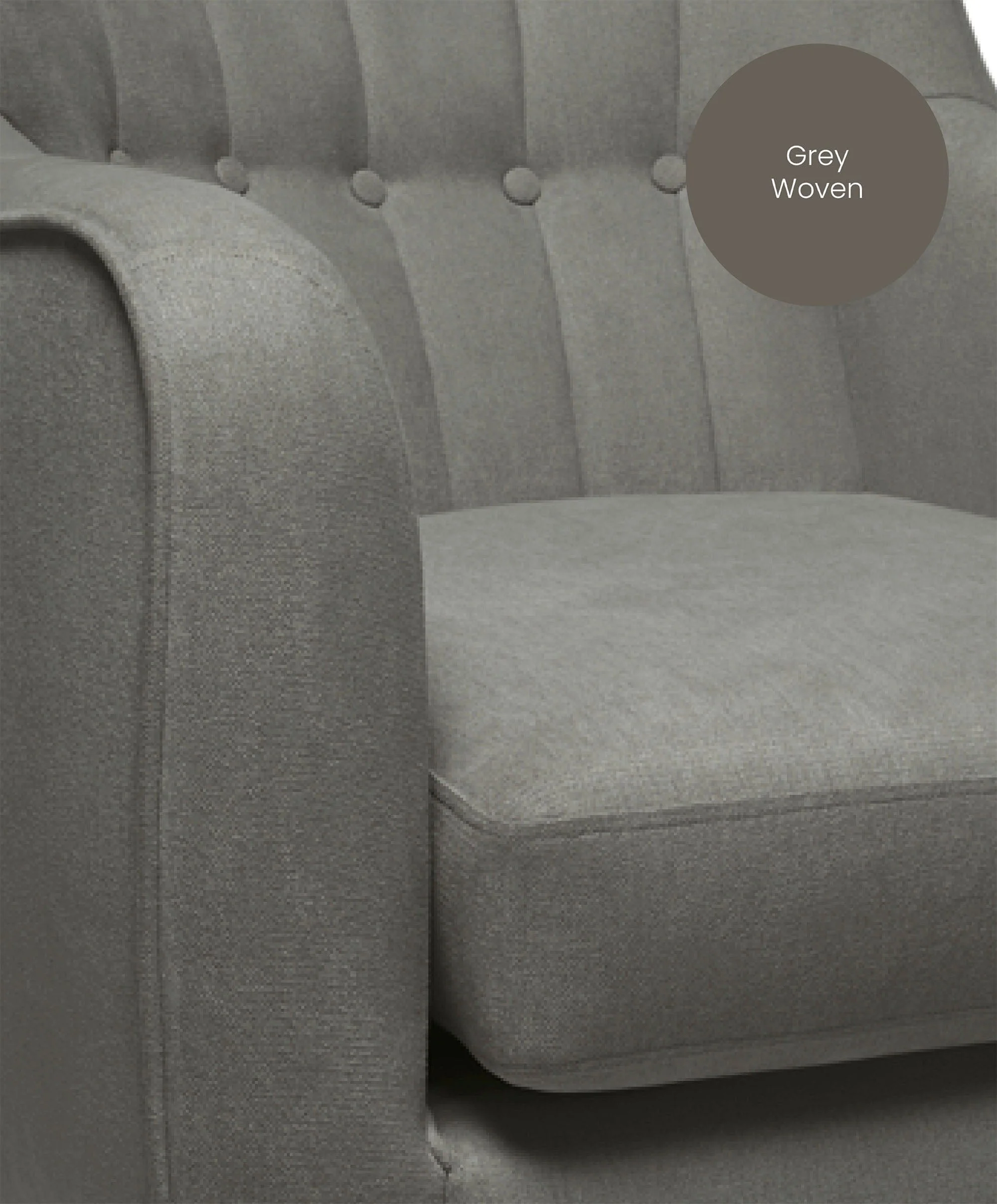 Hilston Nursing Chair - Grey Woven - Image 8