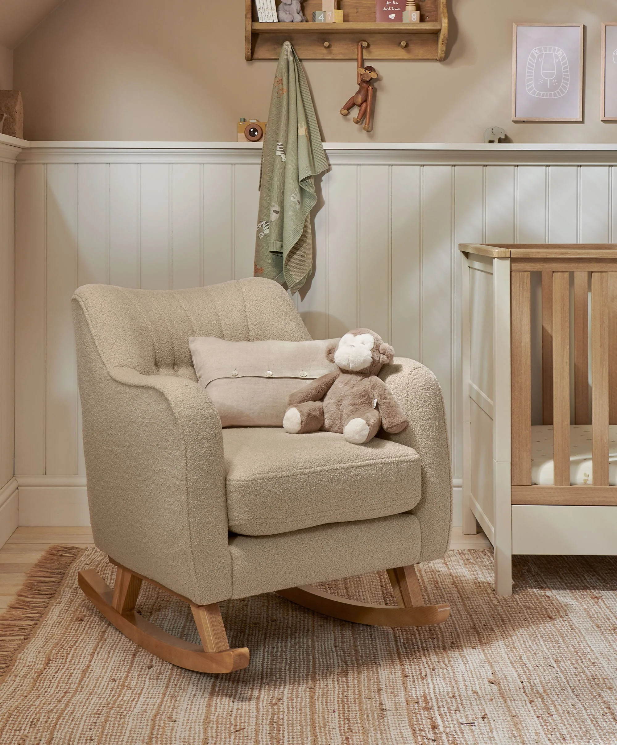 Hilston Nursing Chair - Oatmeal Boucle
