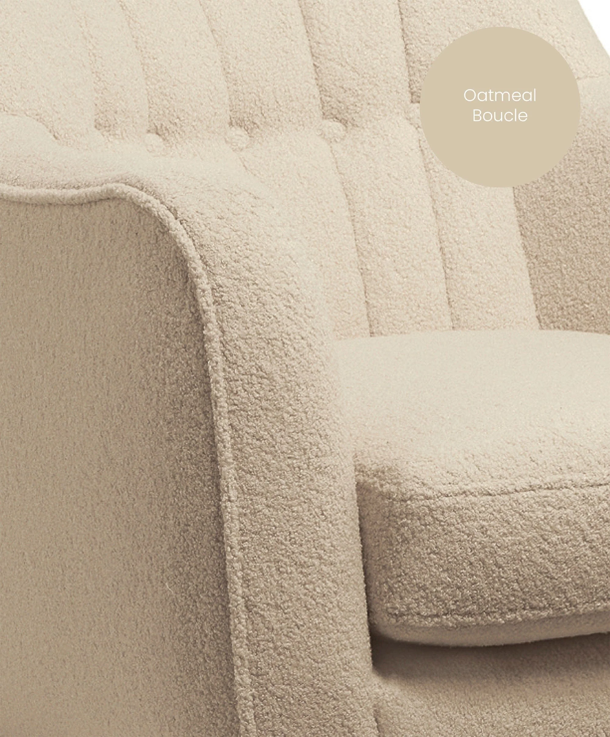 Hilston Nursing Chair - Oatmeal Boucle - Image 5