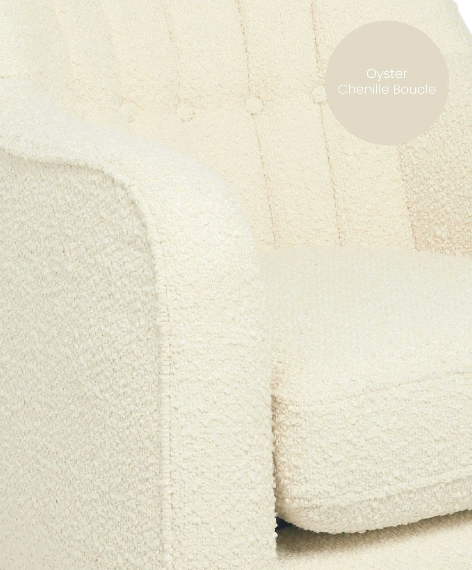 Hilston Nursing Chair - Oyster Chenille Boucle - Image 6