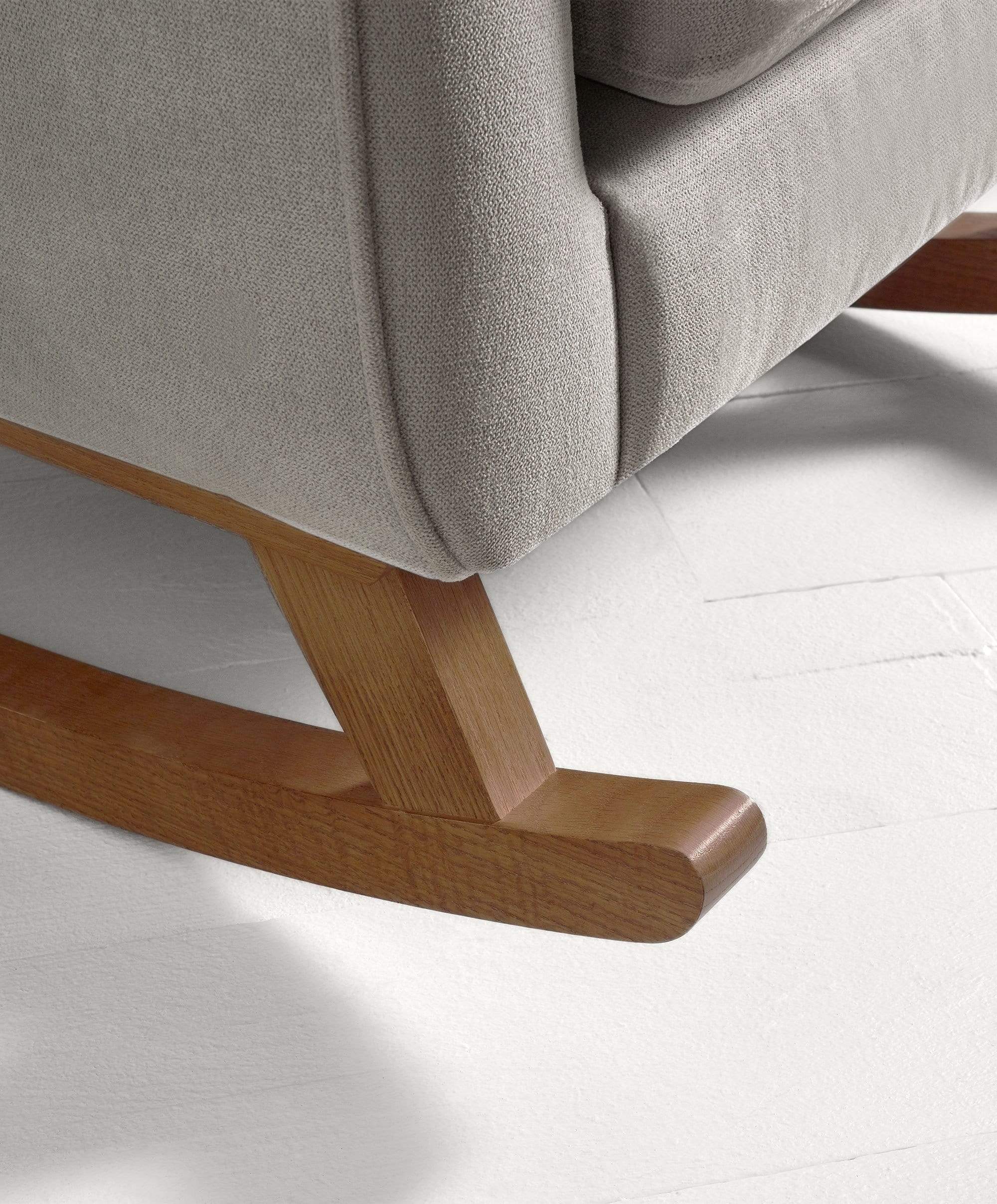 Hilston Nursing Chair - Silver Woven - Image 8