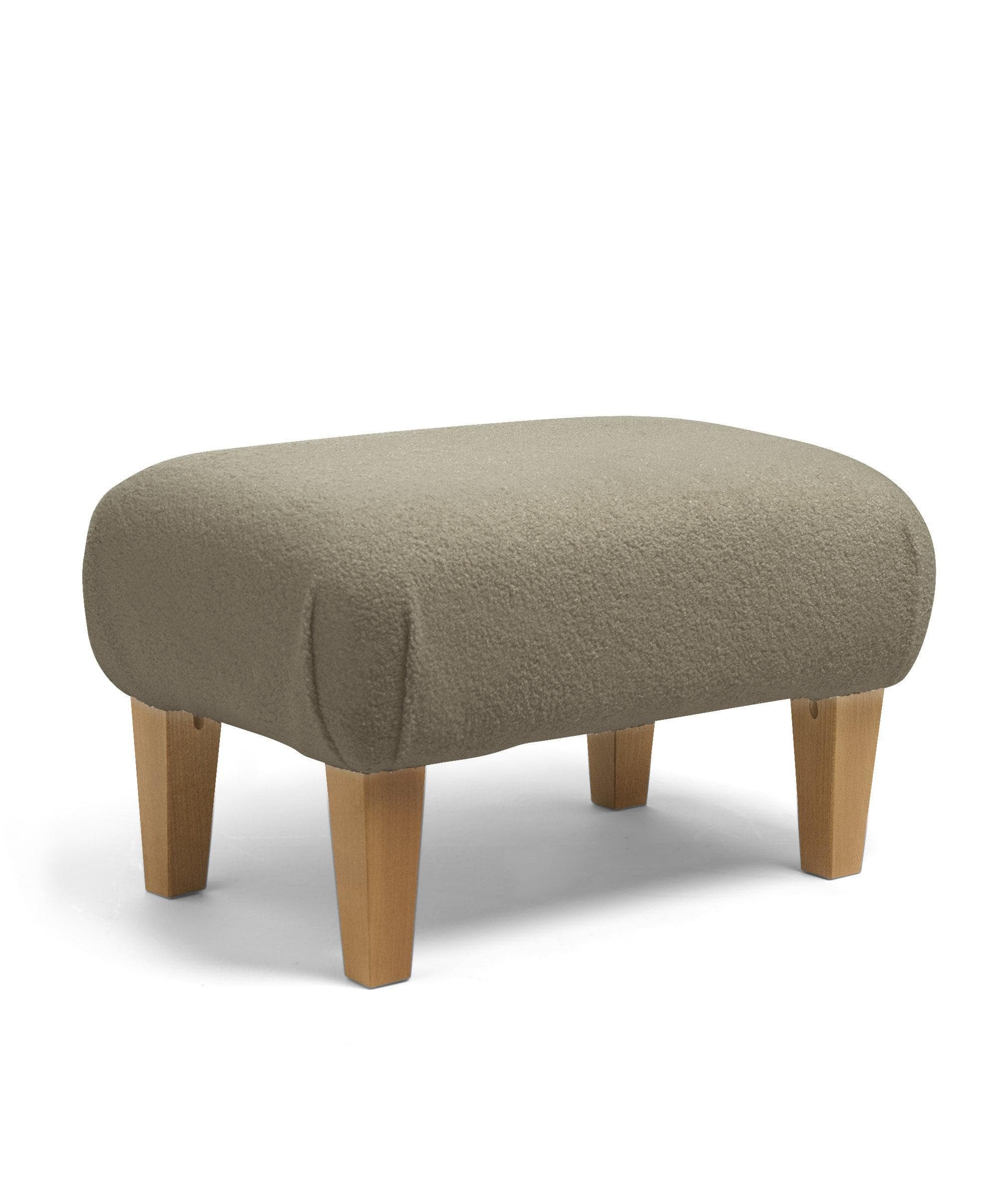 Hilston Nursing Chair & Footstool Set - Mink Boucle - Image 5