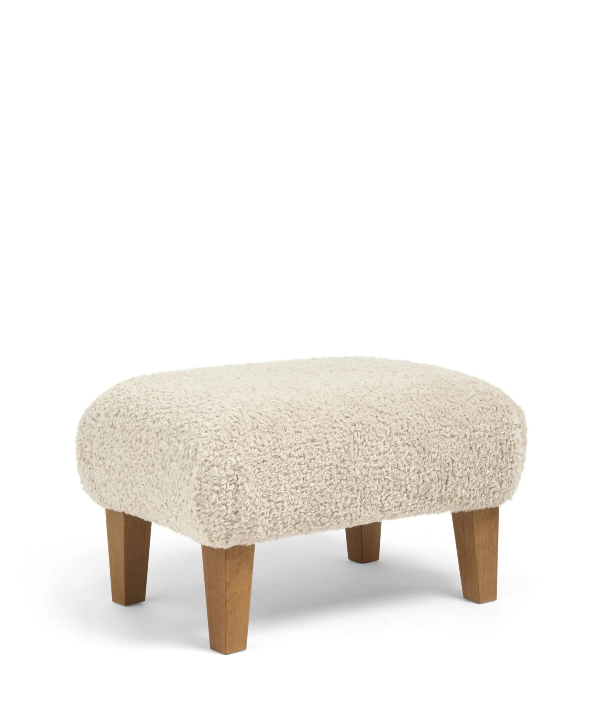 Hilston Nursing Chair & Footstool Set - Biscuit Teddy - Image 7
