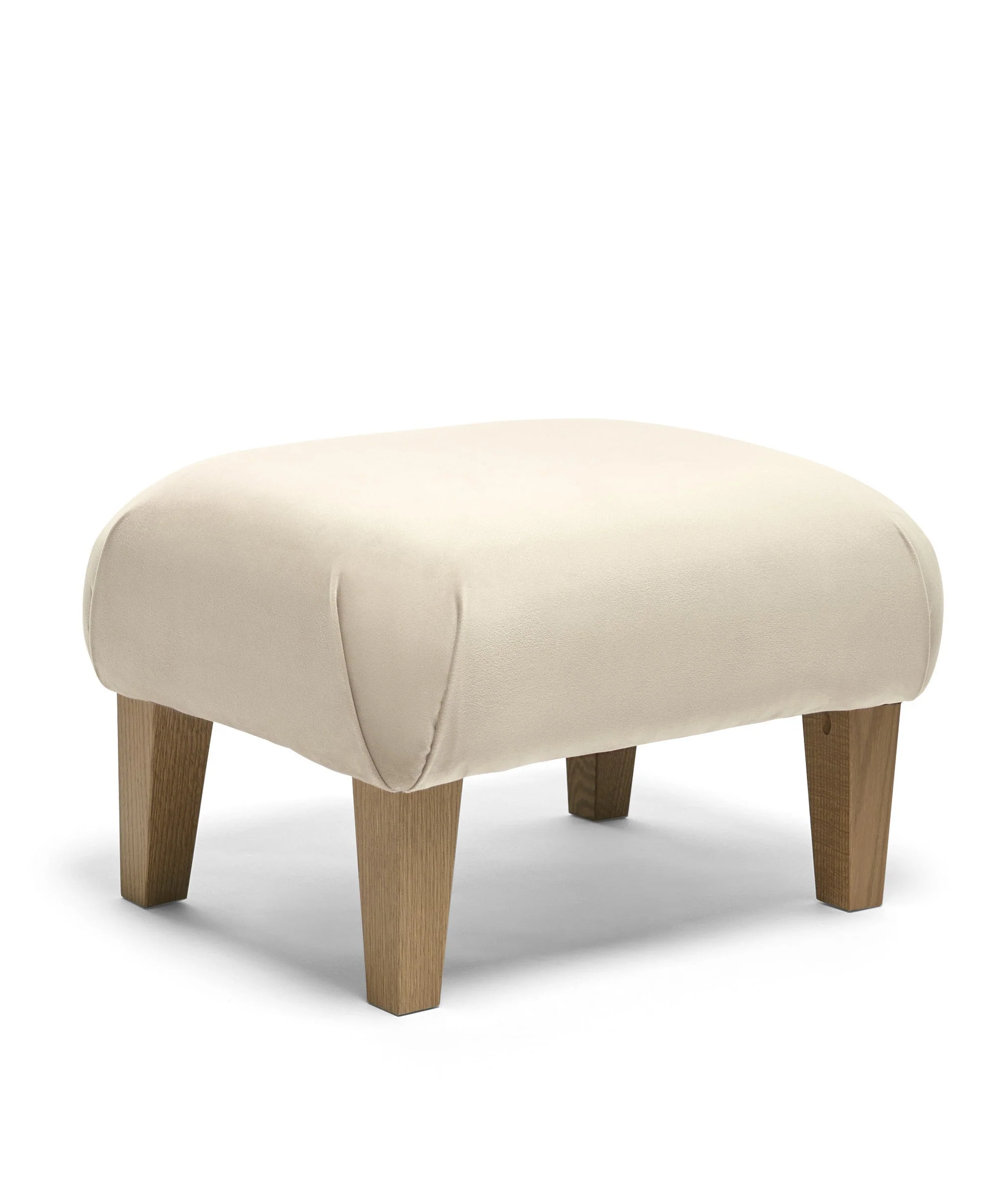 Hilston Nursing Chair & Footsool Set - Latte Velvet - Image 4