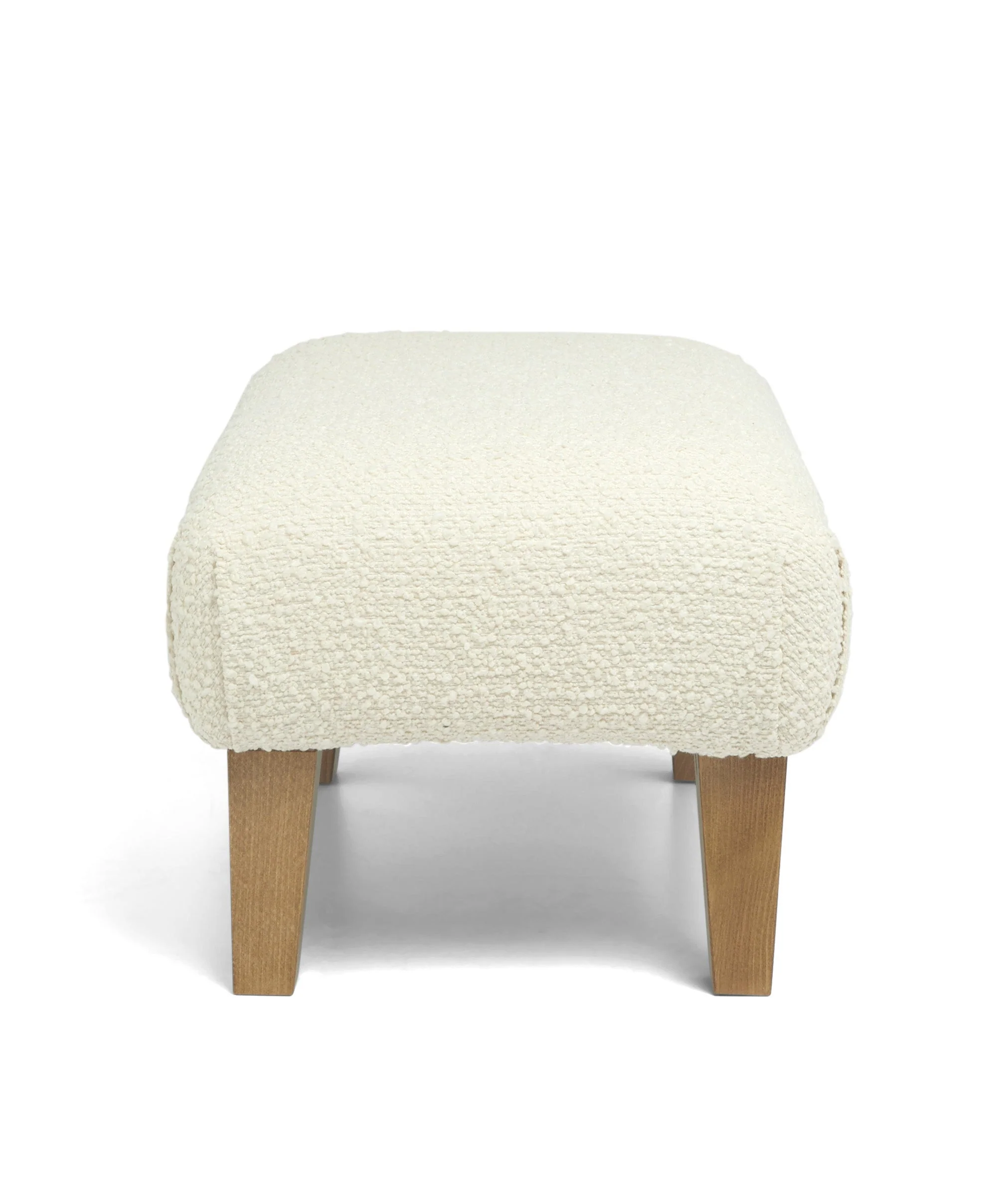 Hilston Nursing Chair & Footsool Set - Oyster Chenille Boucle - Image 6