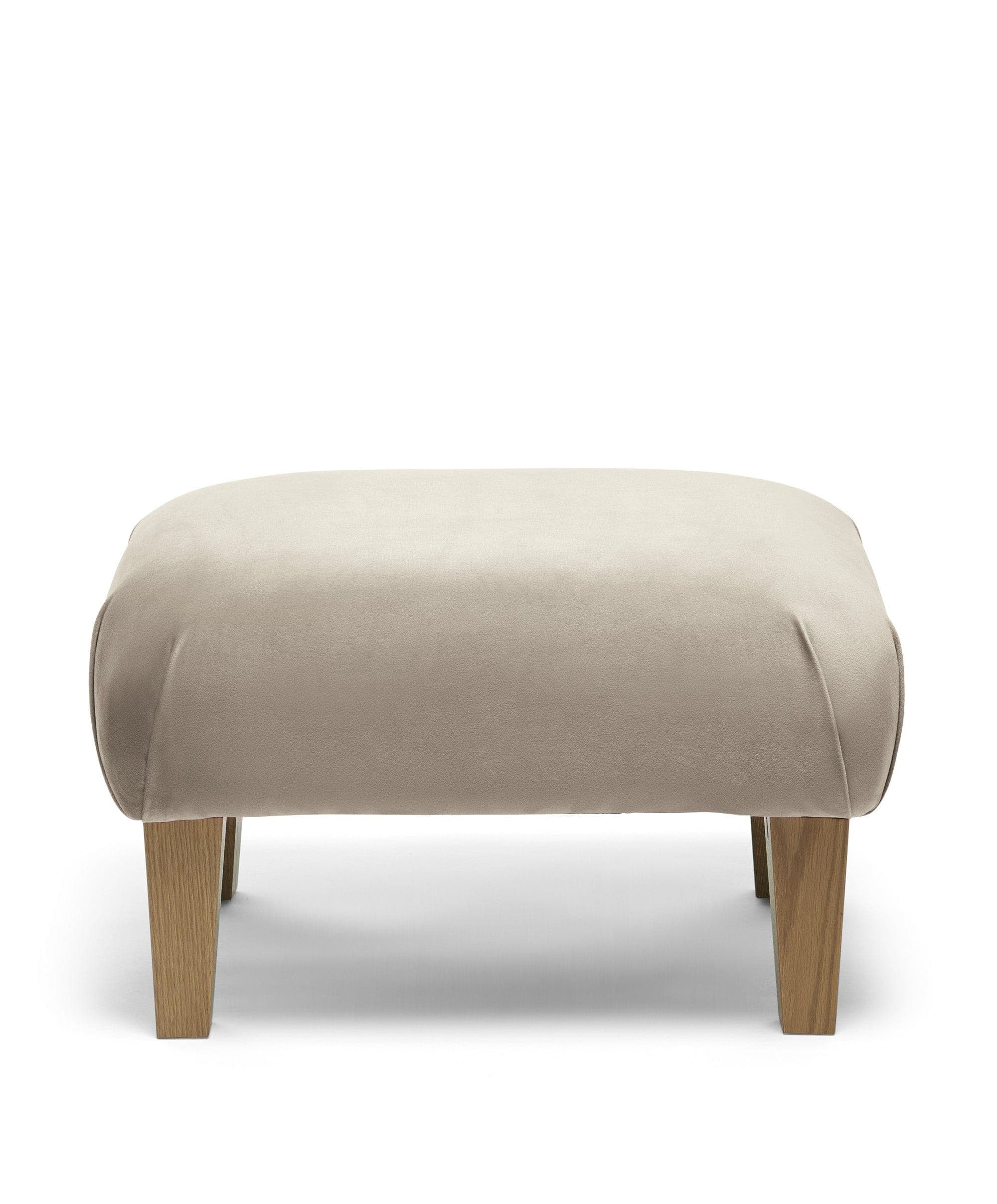 Hilston Nursing Chair & Footsool Set - Stone Velvet - Image 6