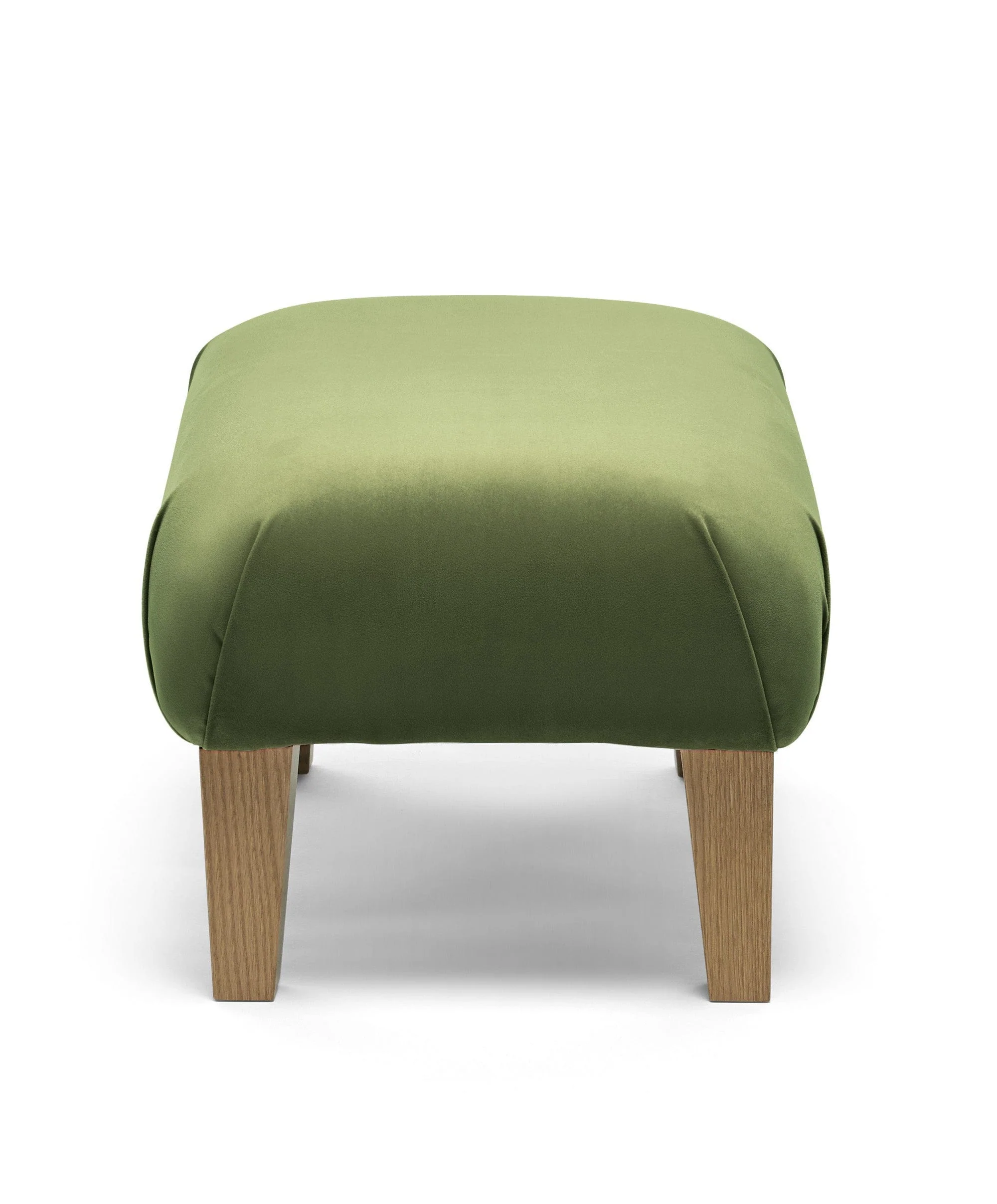 Hilston Footstool - Olive Velvet - Image 3