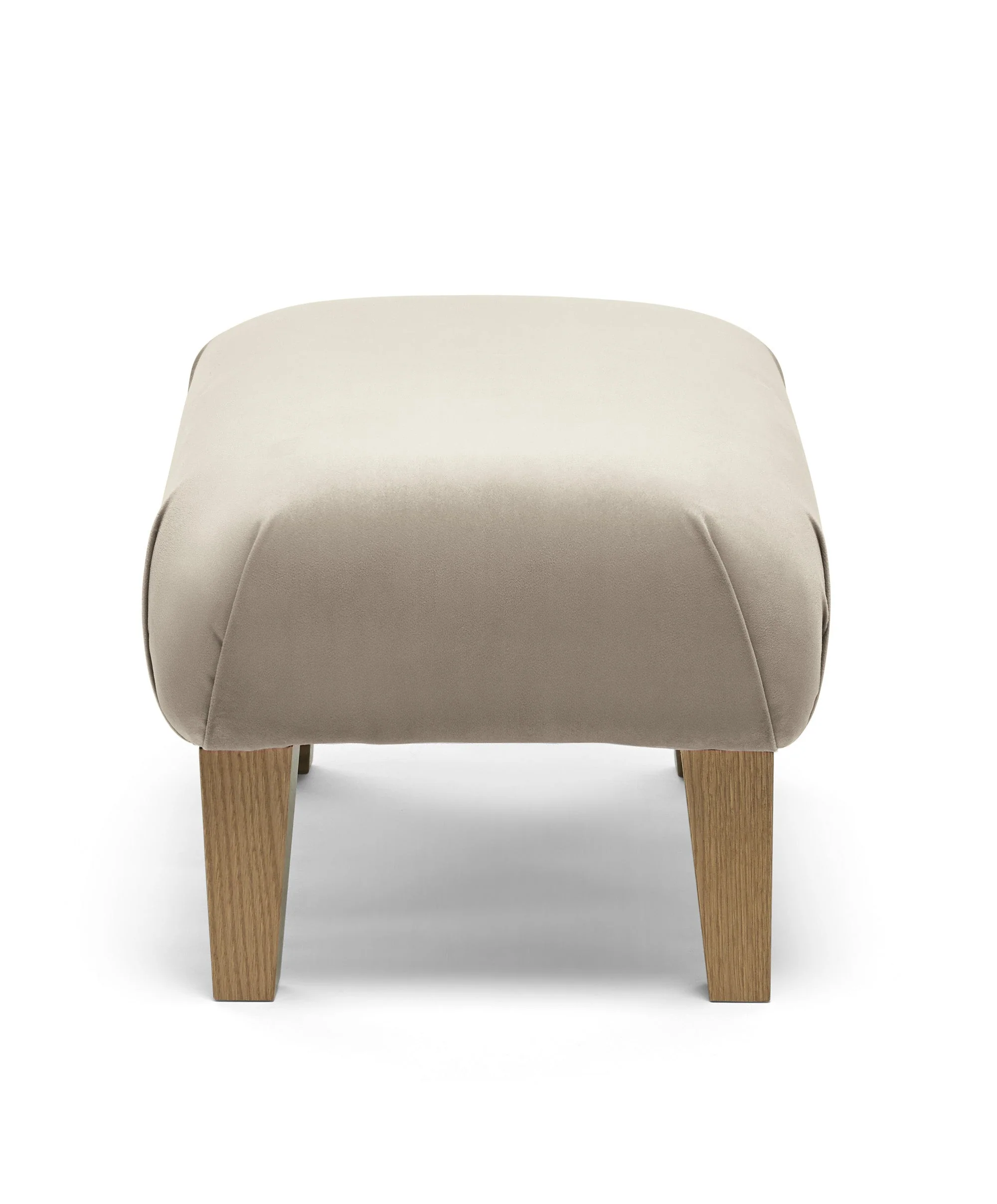 Hilston Footstool - Stone Velvet - Image 6