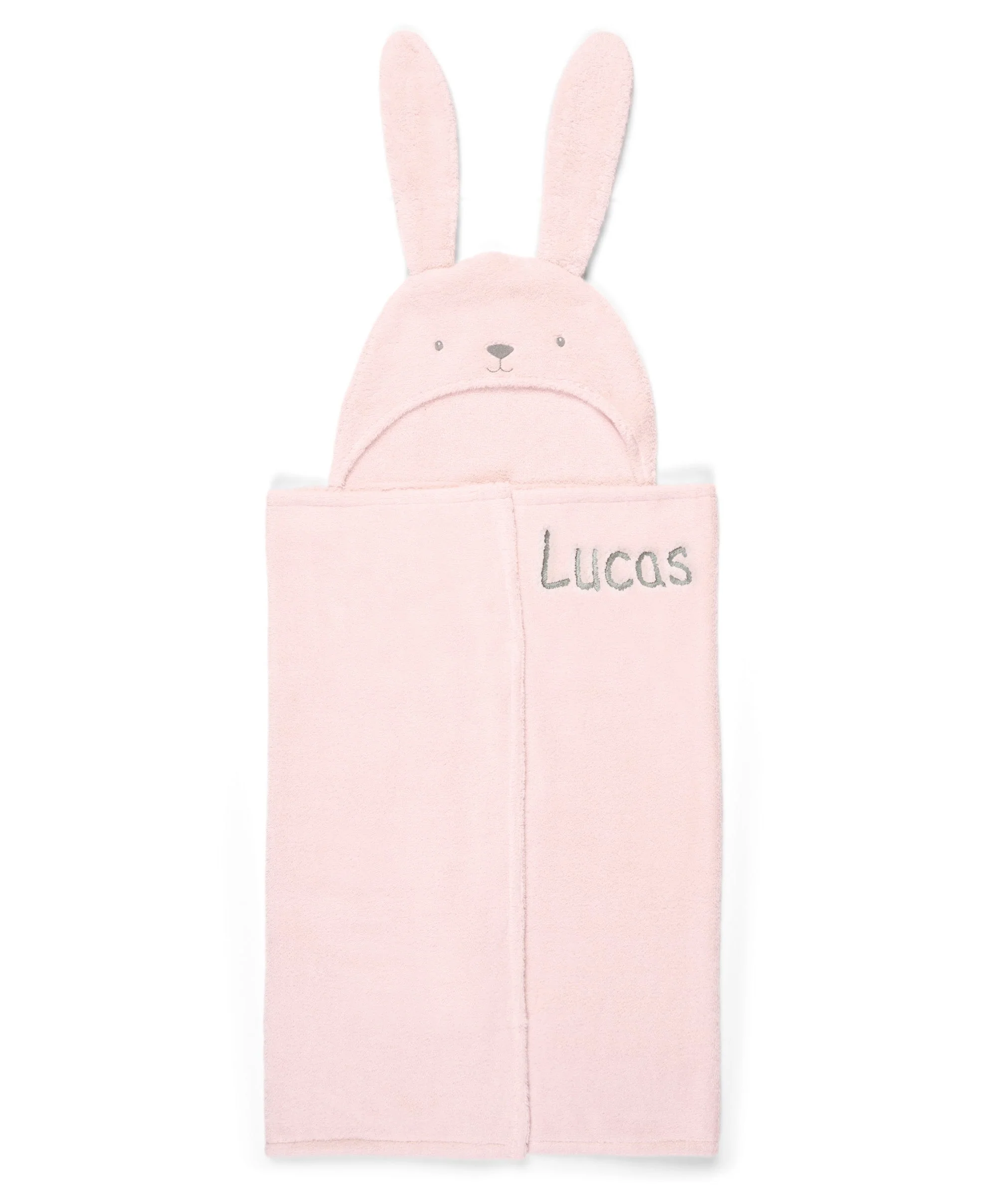 Hooded Baby Towel - Pink Bunny - Image 14