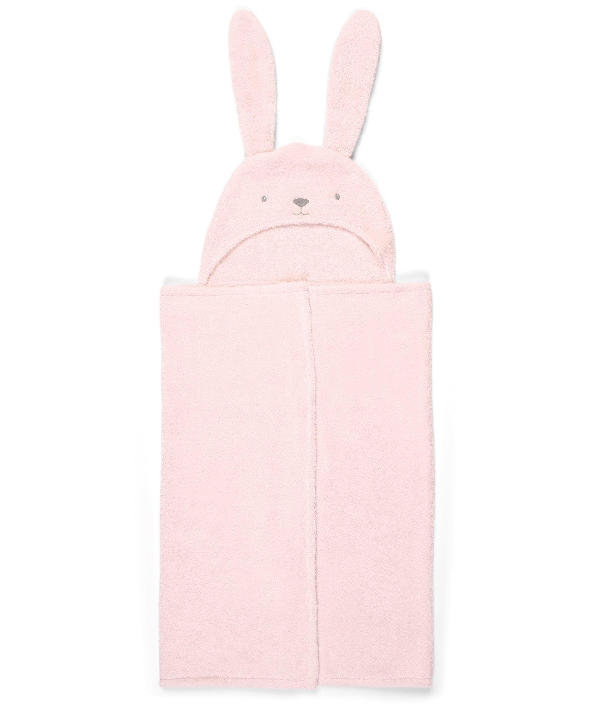 Hooded Baby Towel - Pink Bunny - Image 5