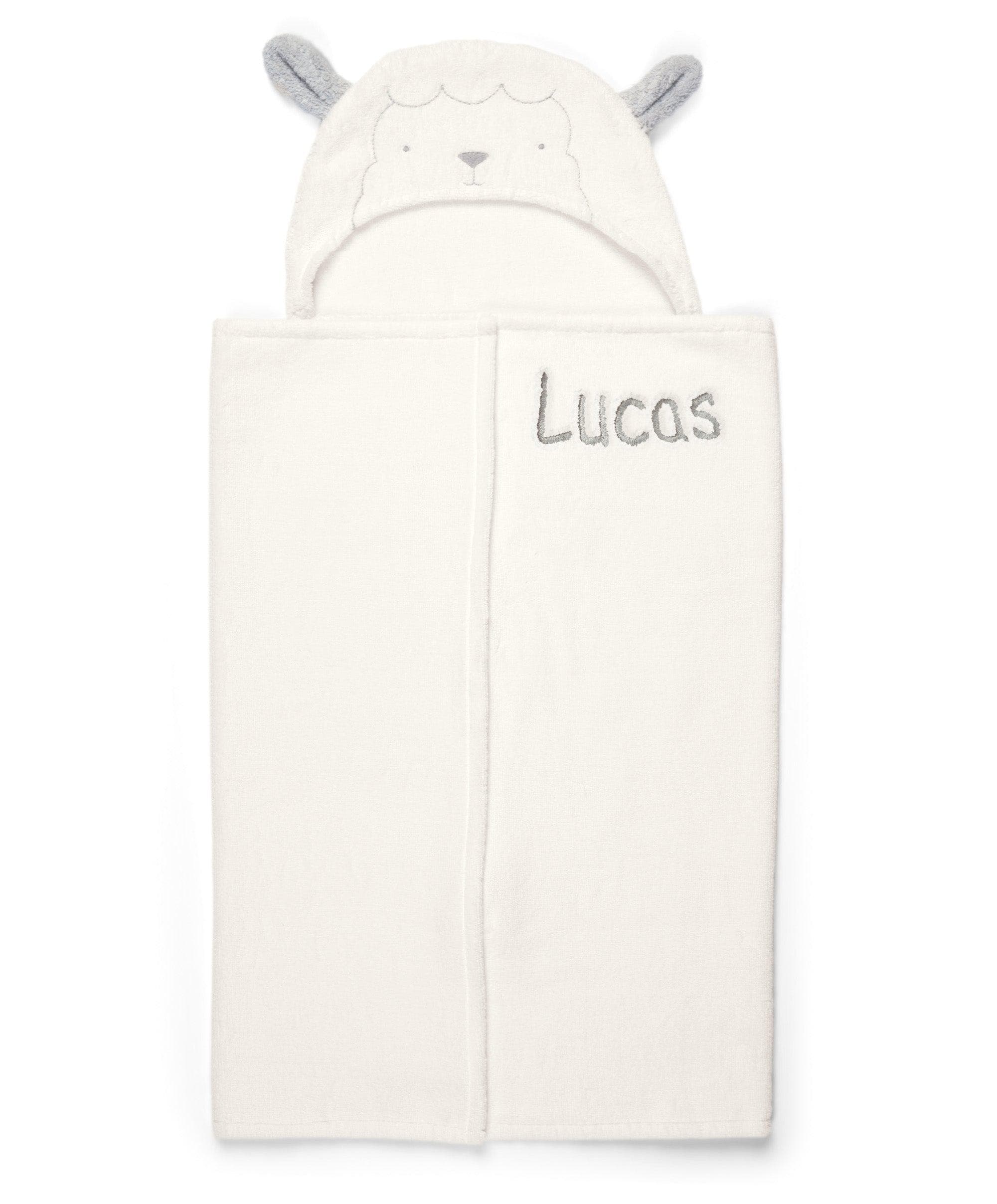 Hooded Baby Towel - Lamb - Image 7