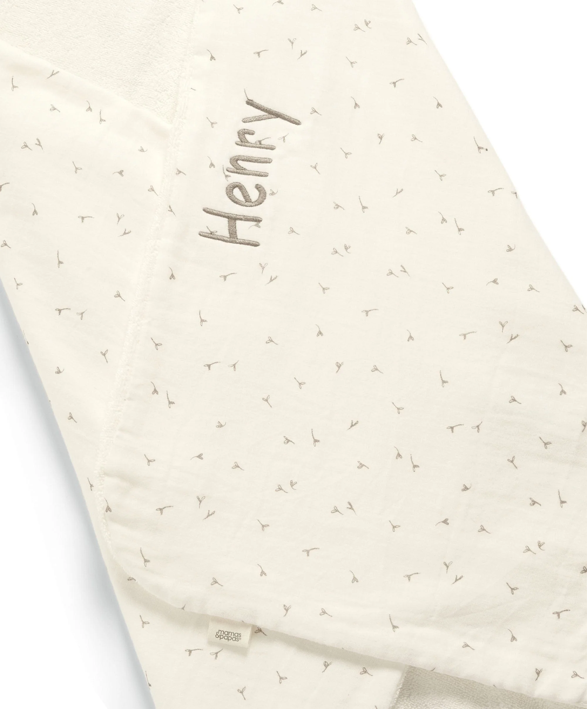 Hooded Towel - White - Welcome to the World Seedling - Image 8