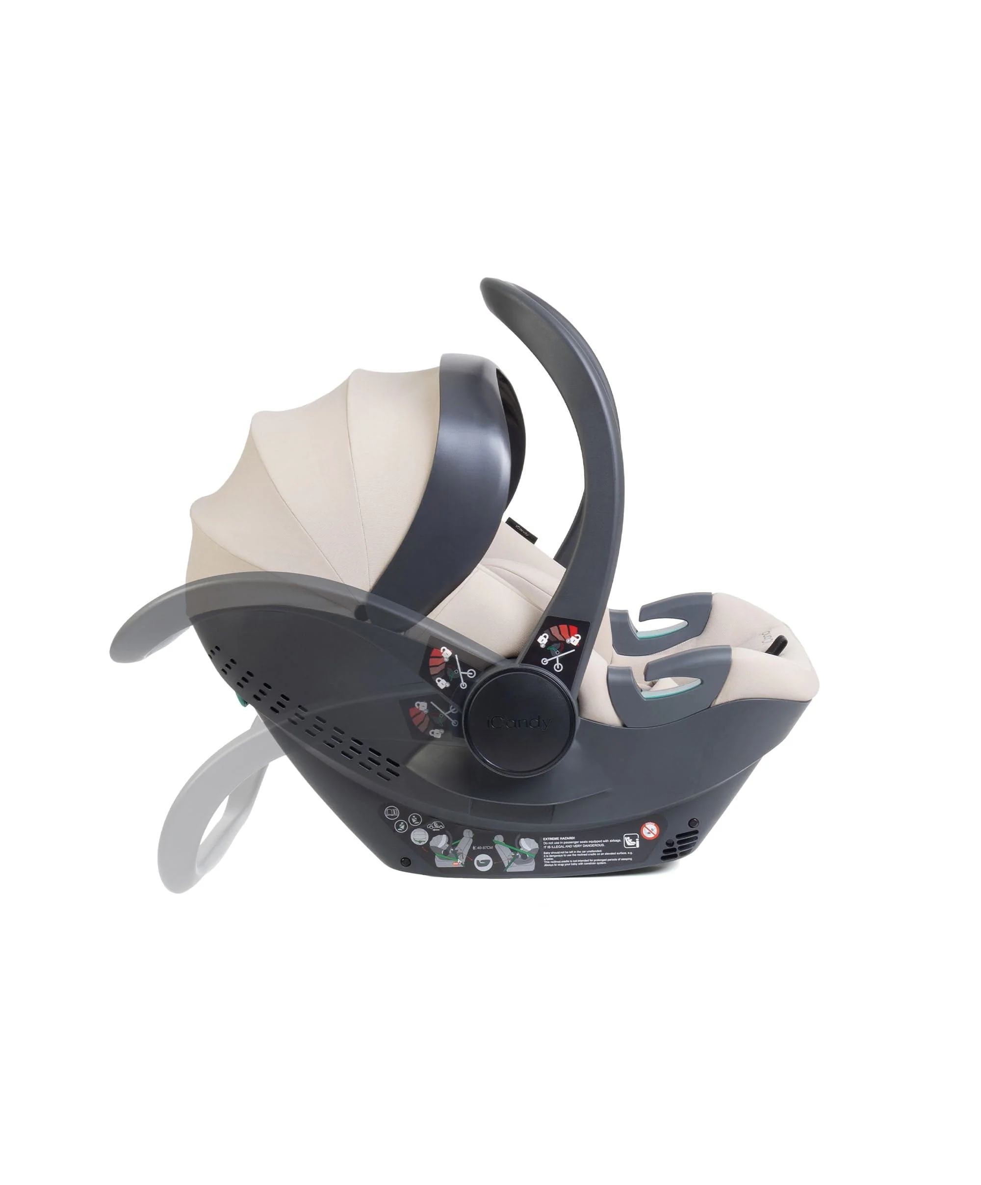 iCandy Cocoon 360 Infant Car Seat & Base - Sandstone - Image 4