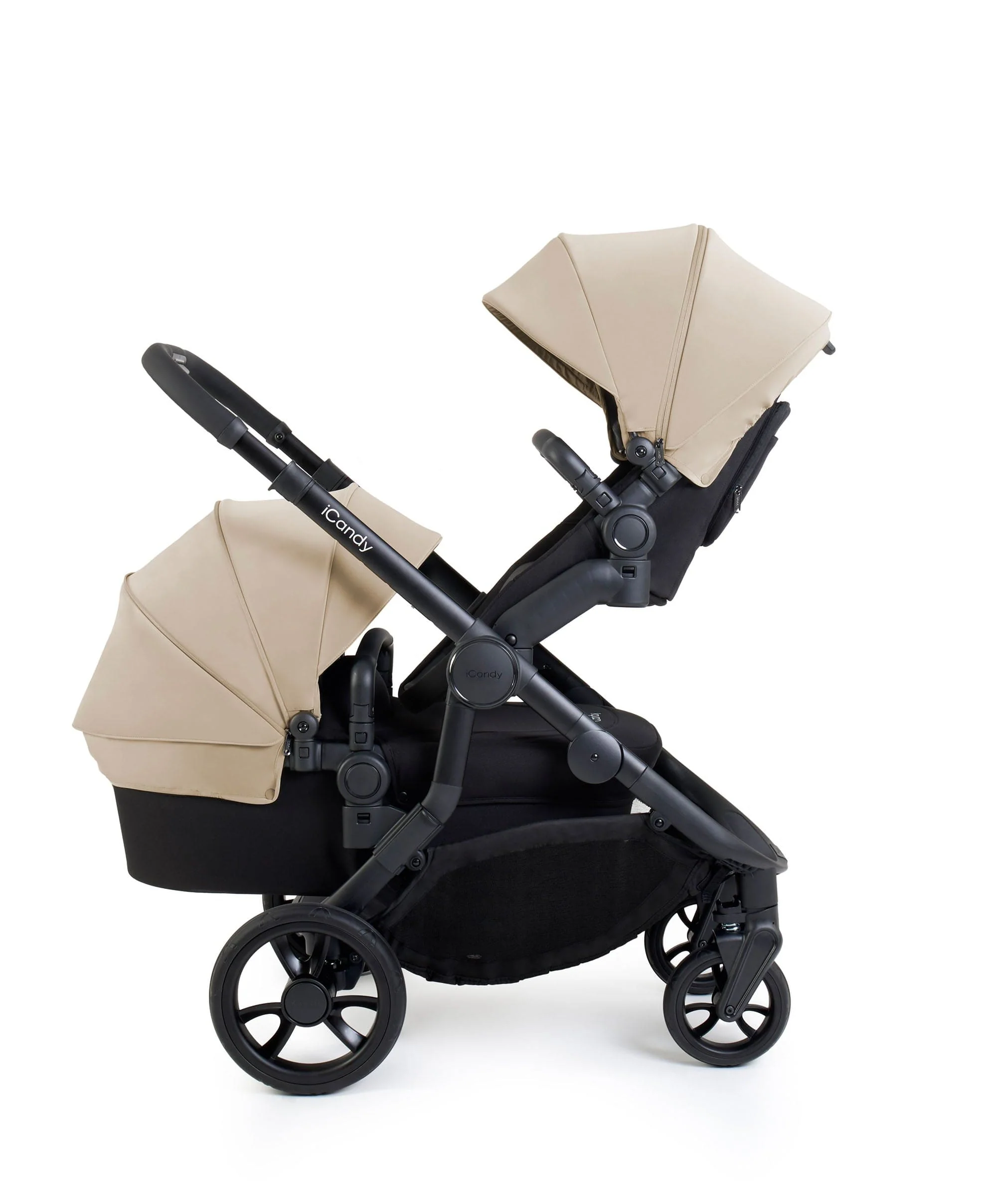 iCandy Orange 4 Double Pushchair – Latte - Image 2