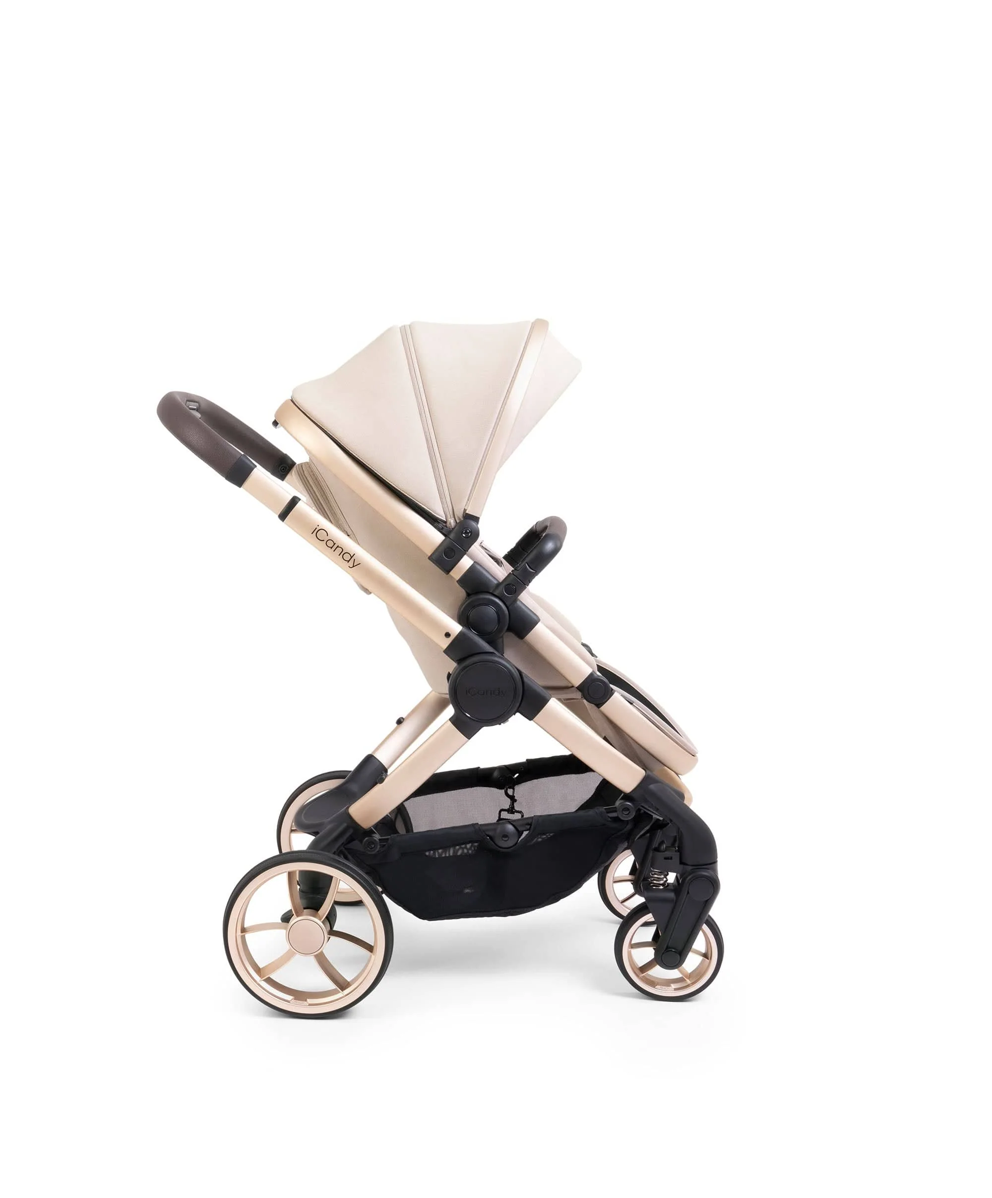 iCandy Peach 7 Complete Pushchair Bundle with Cybex Cloud T Car Seat - Biscotti - Image 3