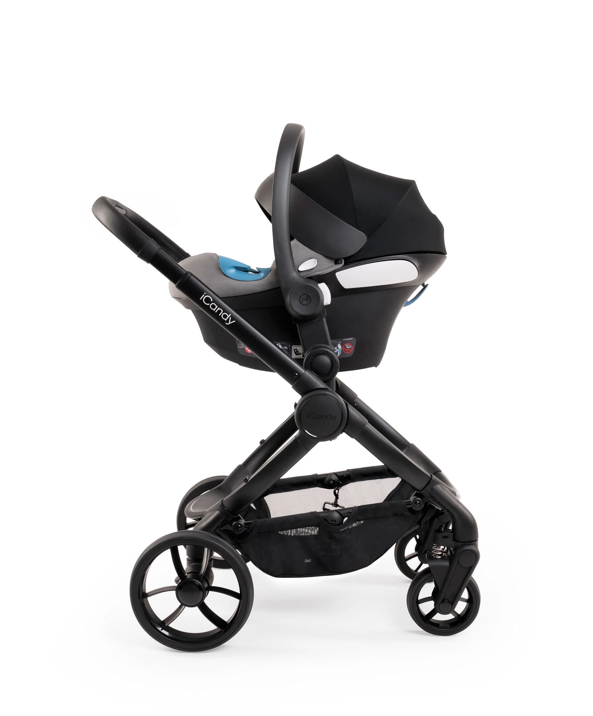 iCandy Peach 7 Complete Pushchair Bundle with Maxi-Cosi Pebble 360 Pro² Car Seat & Base – Black - Image 7
