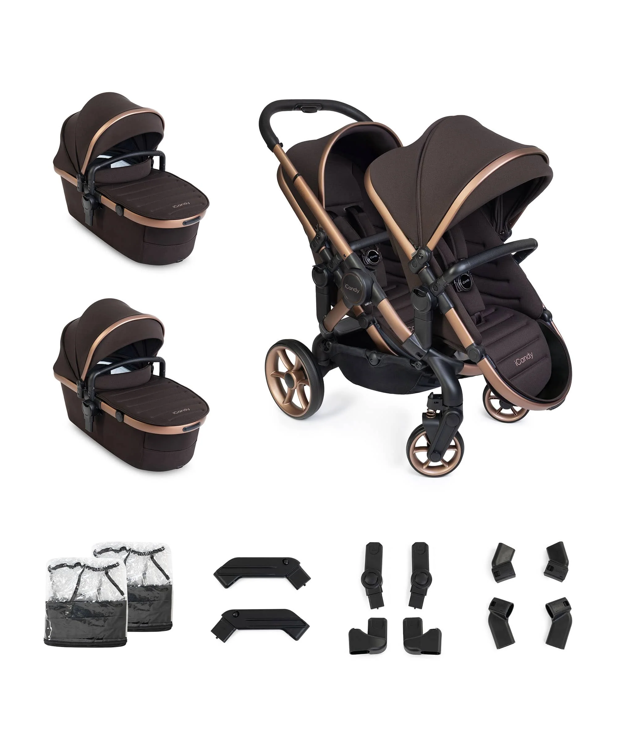 iCandy Peach 8 Twin Complete Bundle - Pecan
