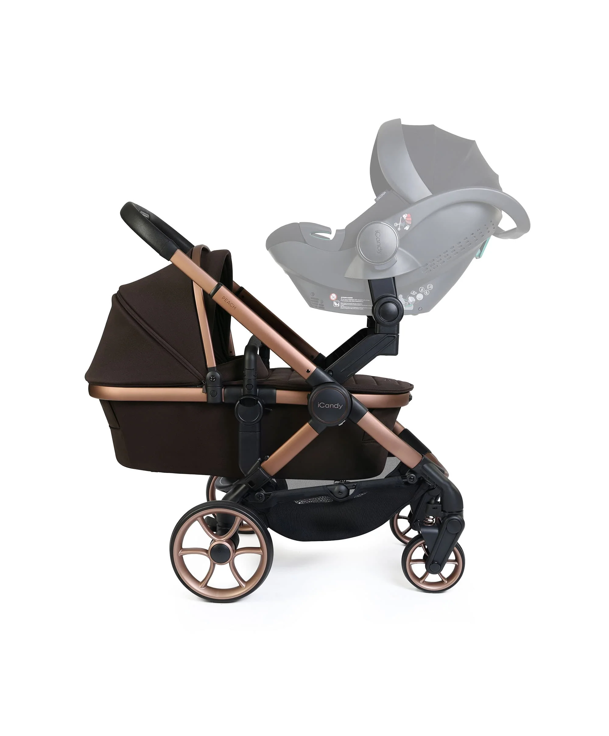 iCandy Peach 8 Twin Complete Bundle - Pecan - Image 3