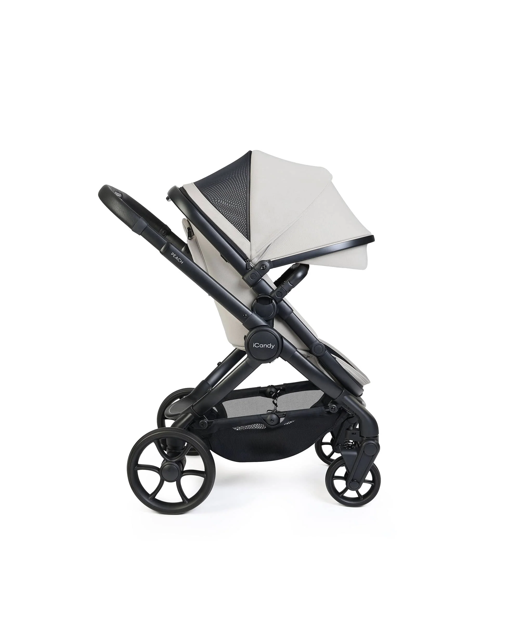 iCandy Peach 8 Complete Bundle with Cybex Cloud T i-Size Rotating Baby Car Seat - Taupe - Image 5