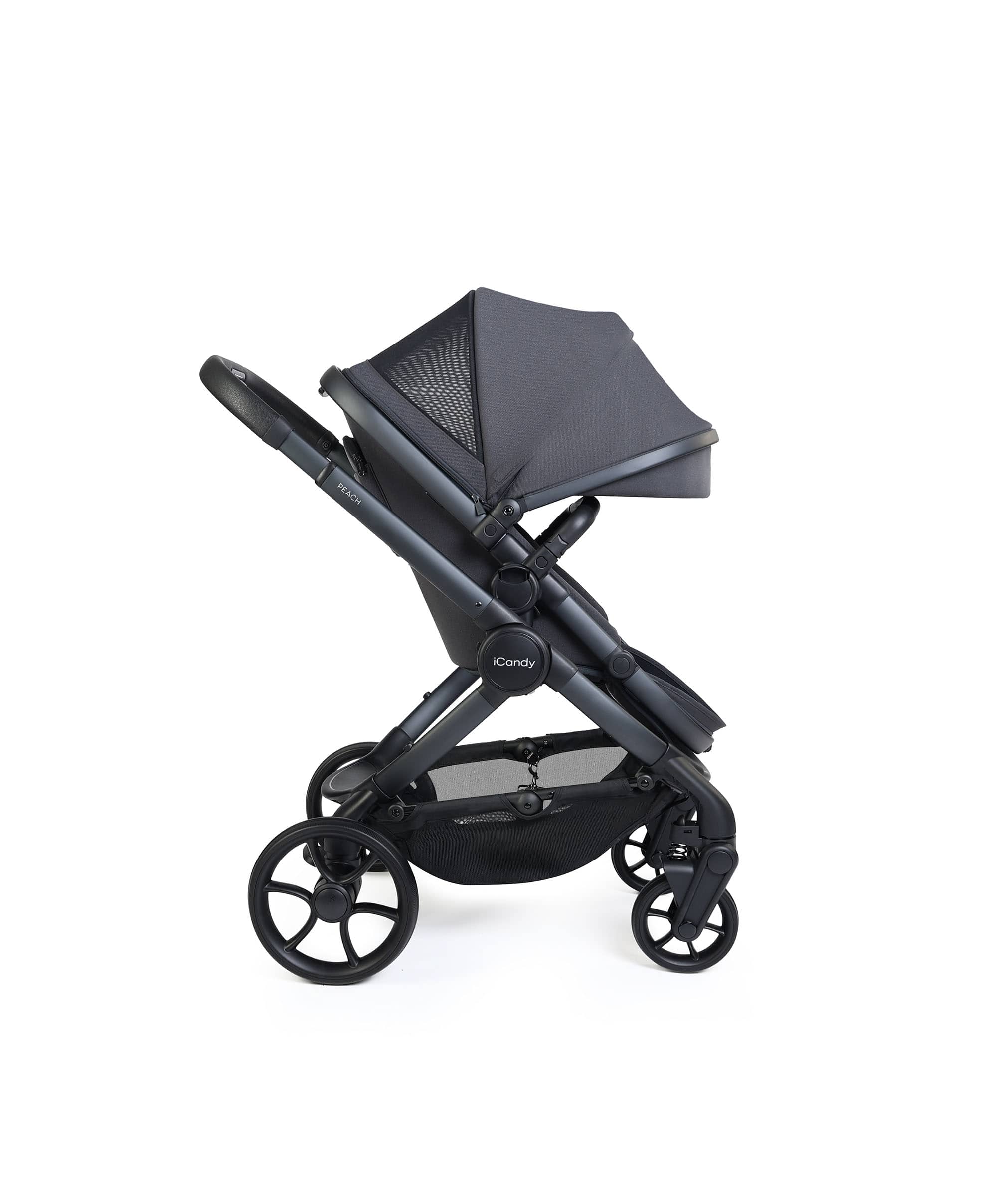 iCandy Peach 8 Complete Bundle with Cybex Cloud T i-Size Rotating Baby Car Seat - Grey - Image 6