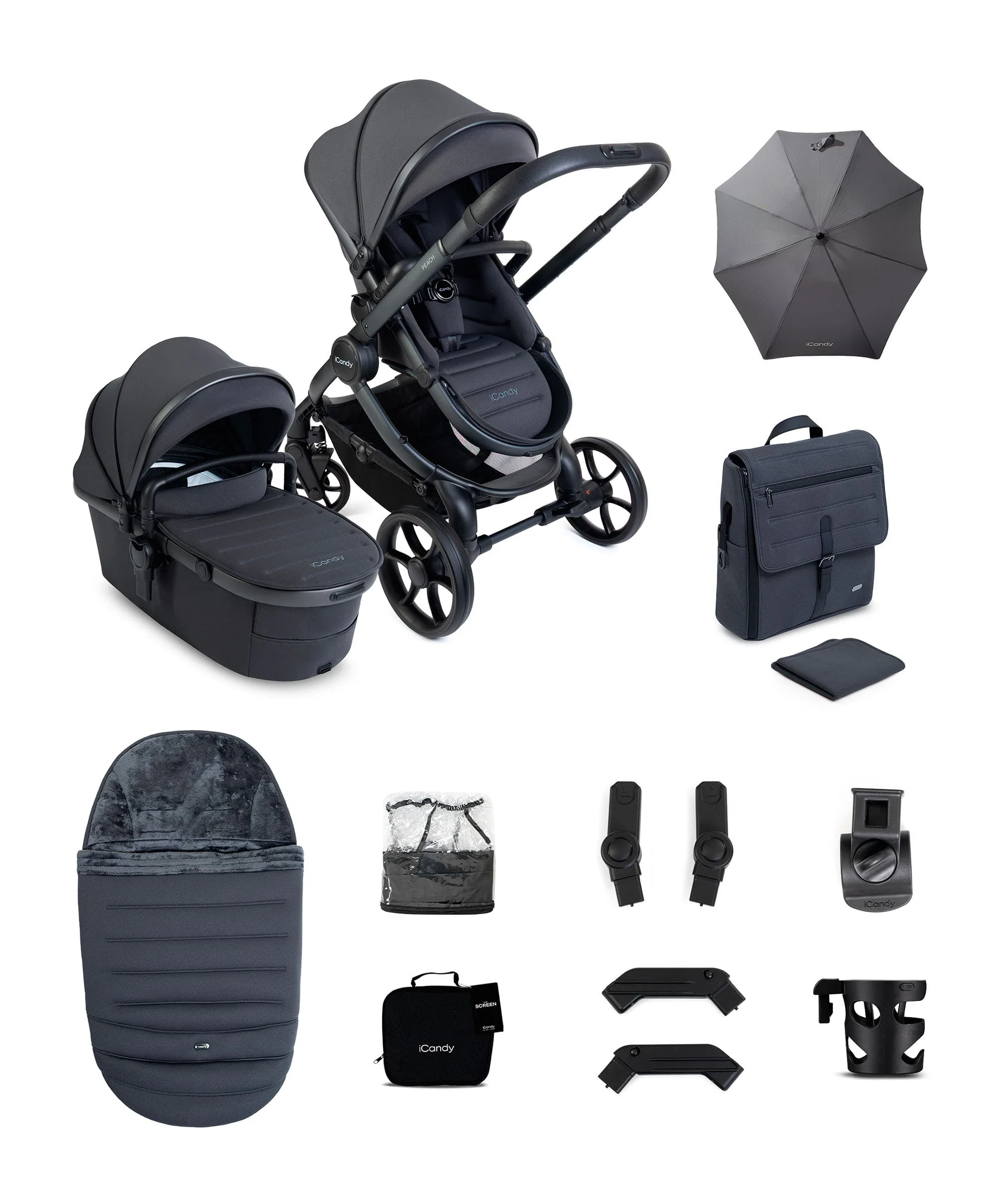 iCandy Peach 8 Complete Bundle - Grey