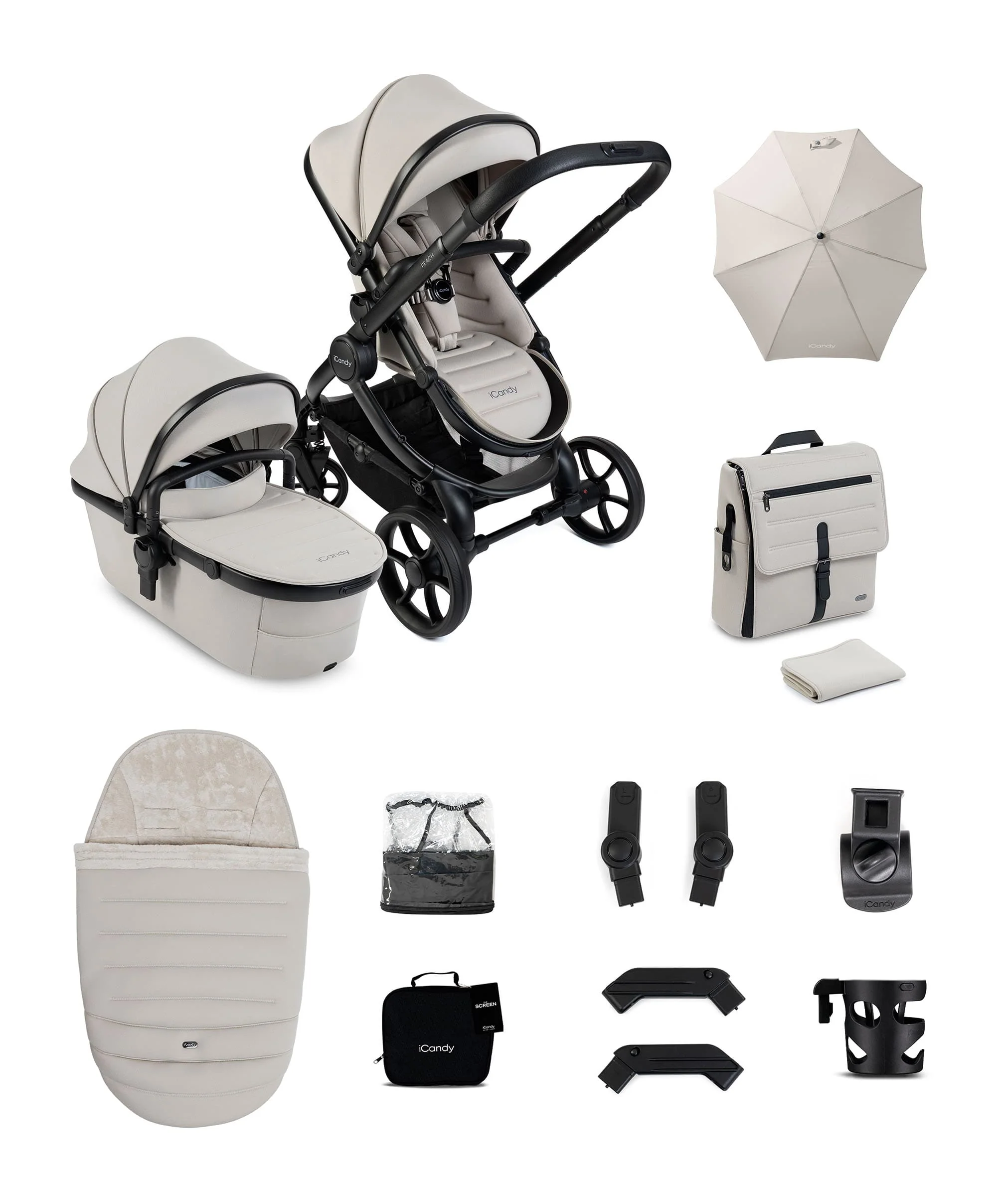 iCandy Peach 8 Complete Bundle - Taupe