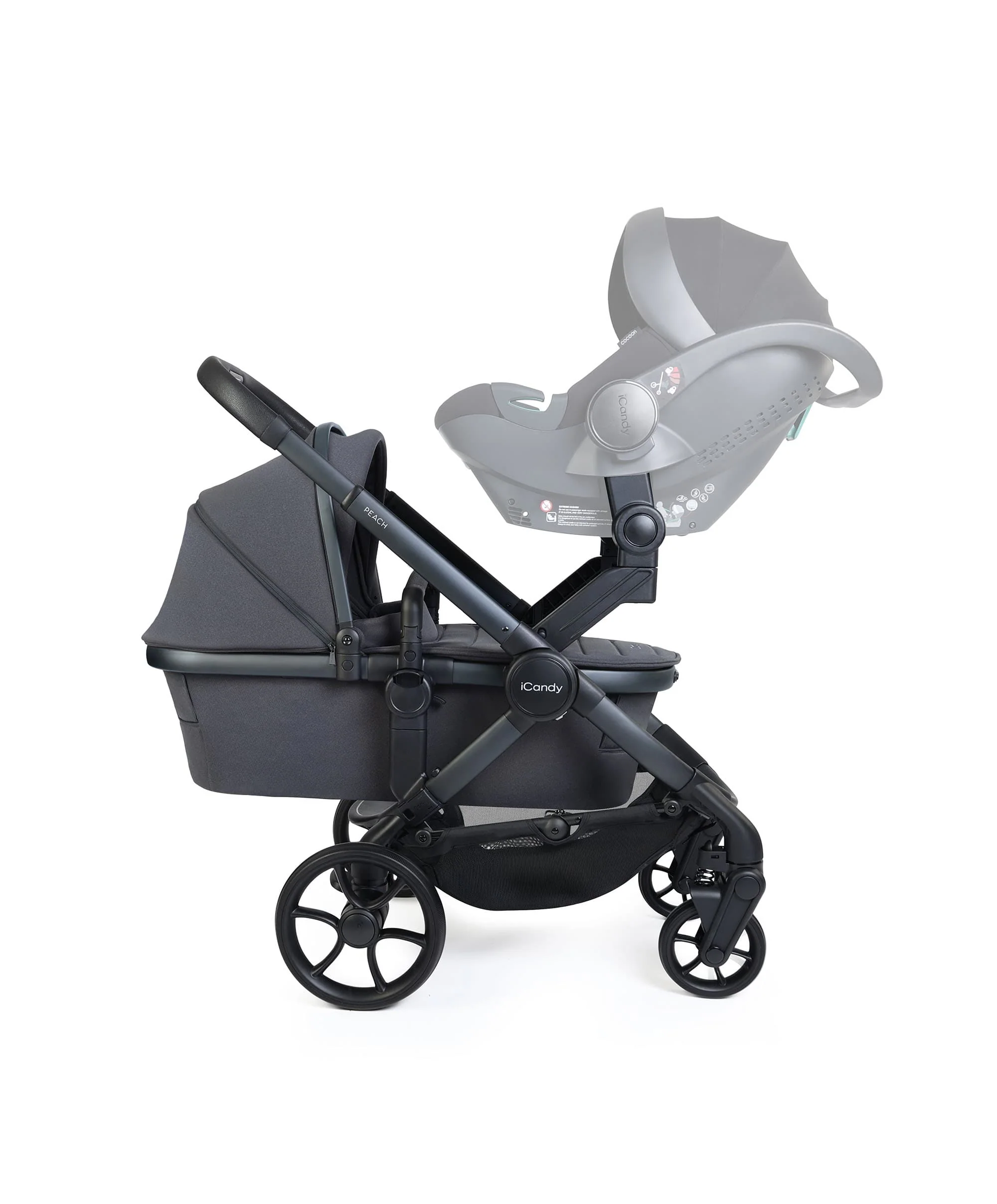 iCandy Peach 8 Twin Complete Bundle - Grey - Image 4