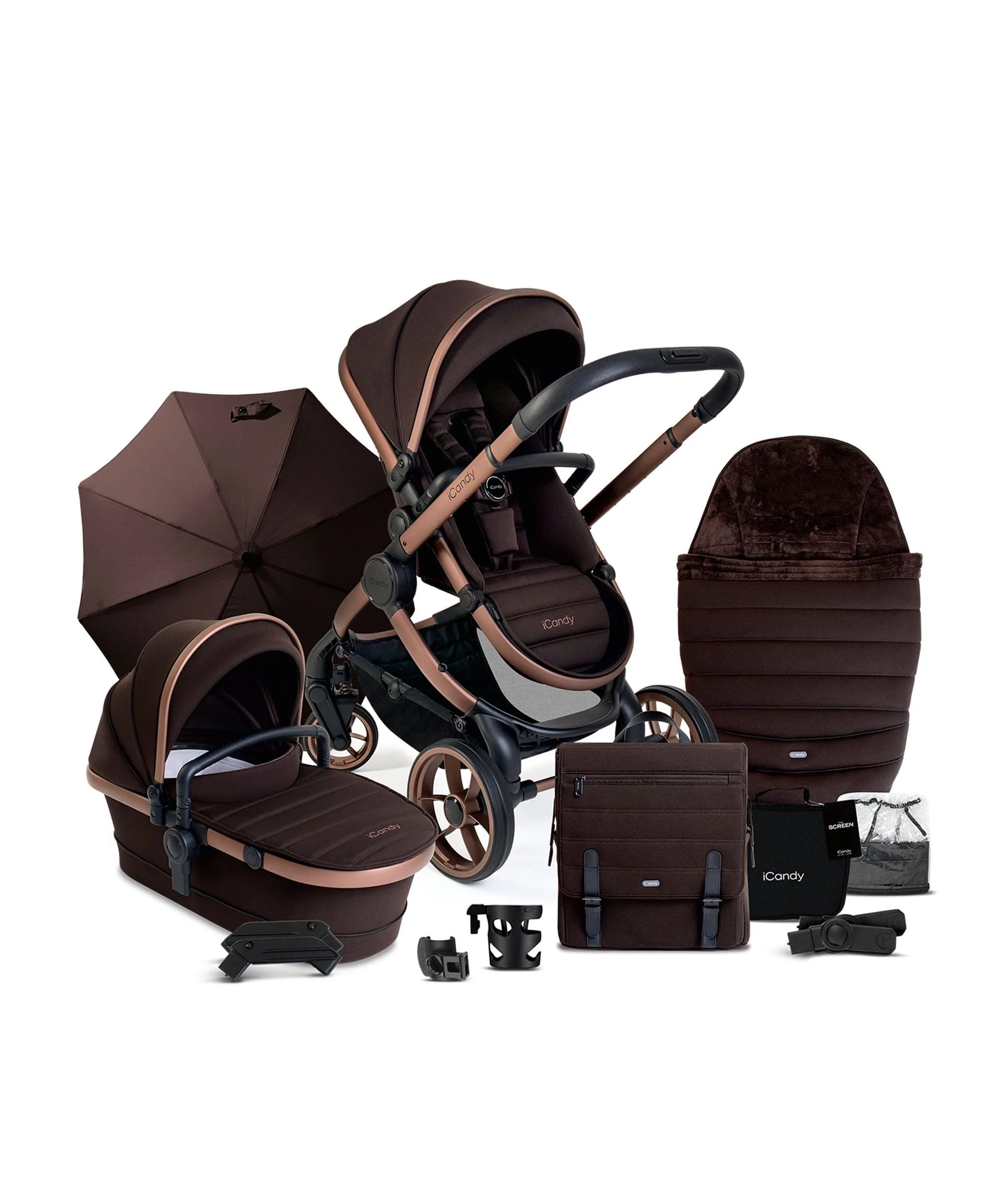 iCandy Peach 7 Complete Pushchair Bundle - Pecan