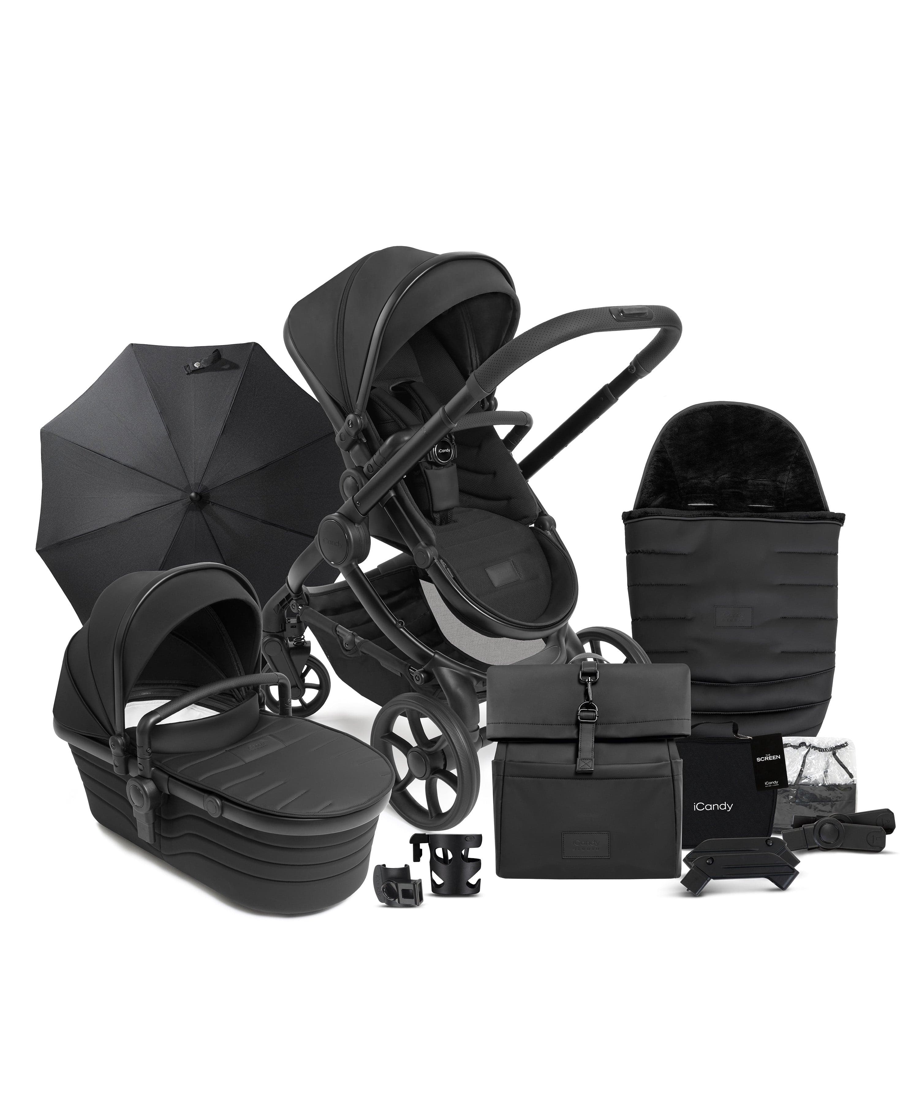iCandy Peach 7 STUDIO Complete Pushchair Bundle - Black