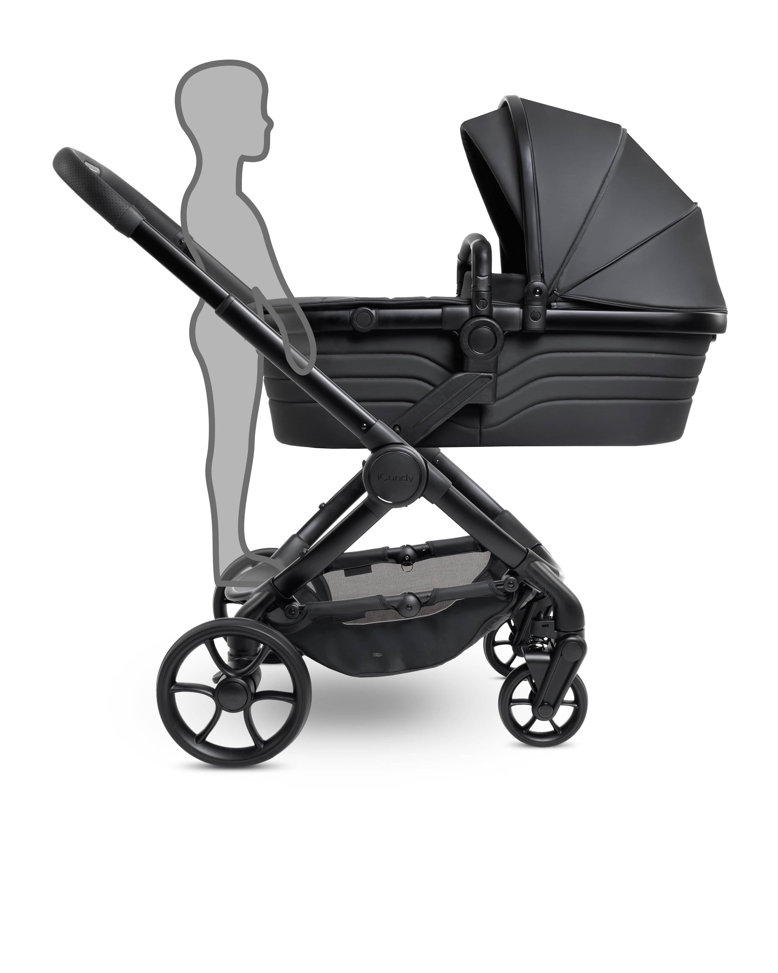 iCandy Peach 7 STUDIO Complete Pushchair Bundle - Black - Image 6