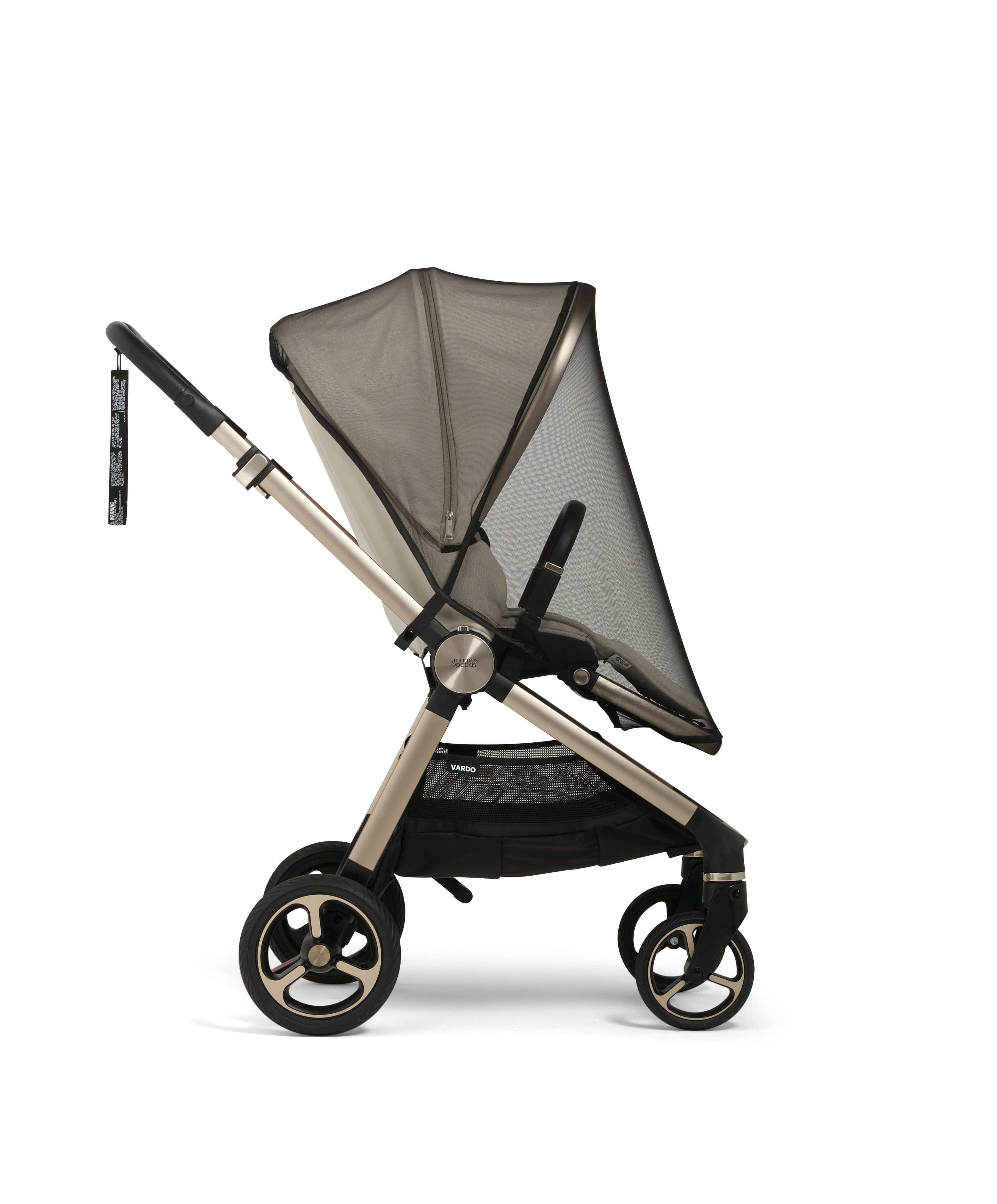 Vardo Pushchair Bundle with Cybex Cloud T Car Seat (8 Pieces) - Shell/Cosy Beige - Image 3