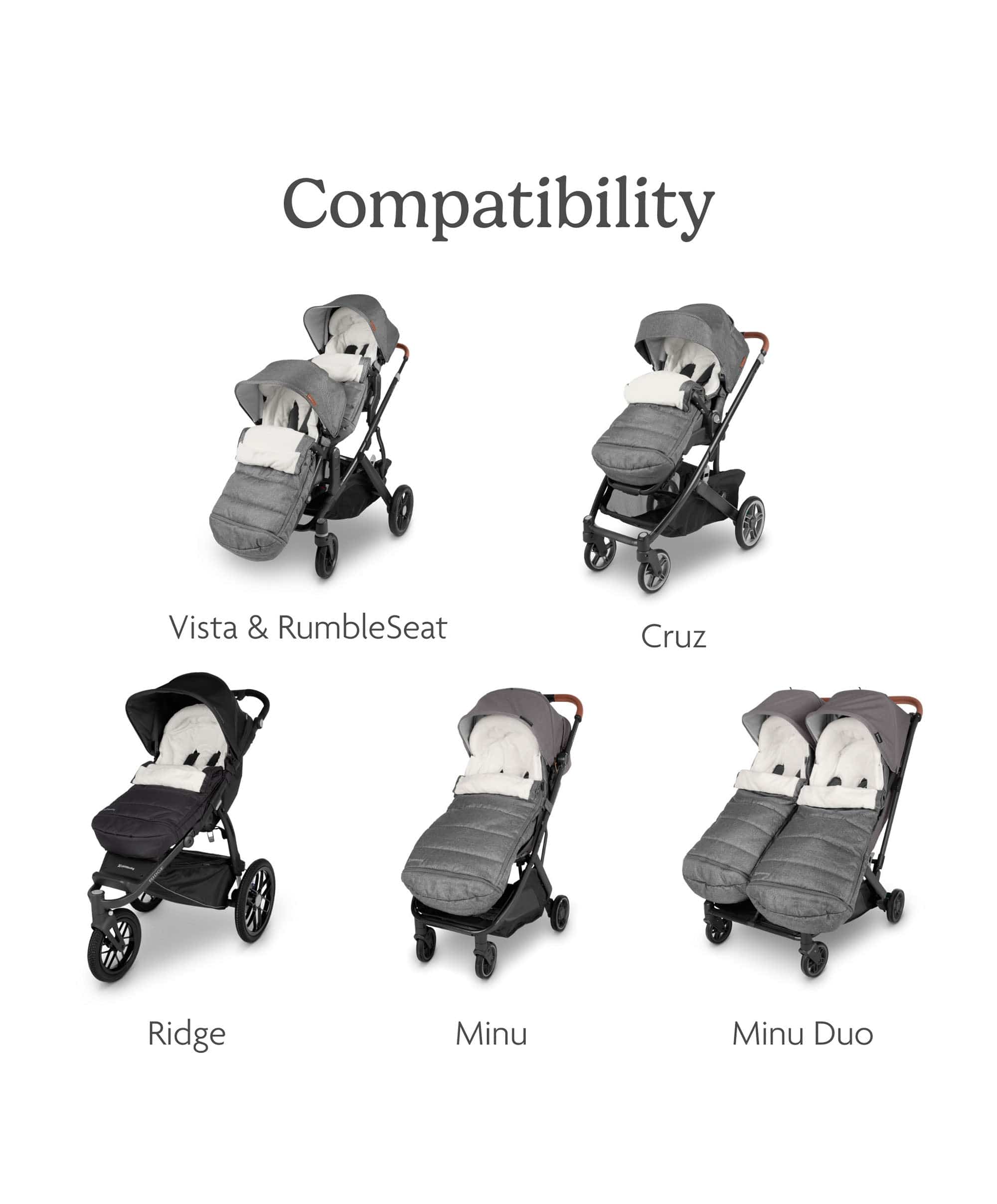 UPPAbaby CozyGanoosh Footmuff – Greyson - Image 4