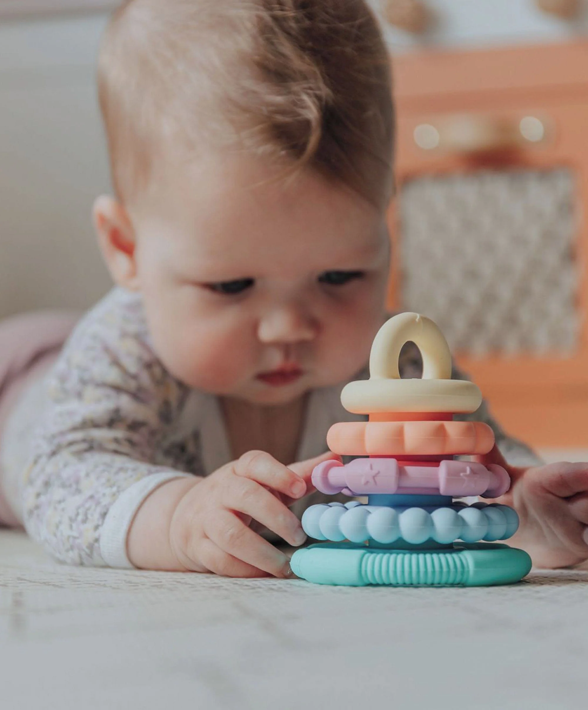 Jellystone Designs Rainbow Stackers & Teether – Pastel - Image 7
