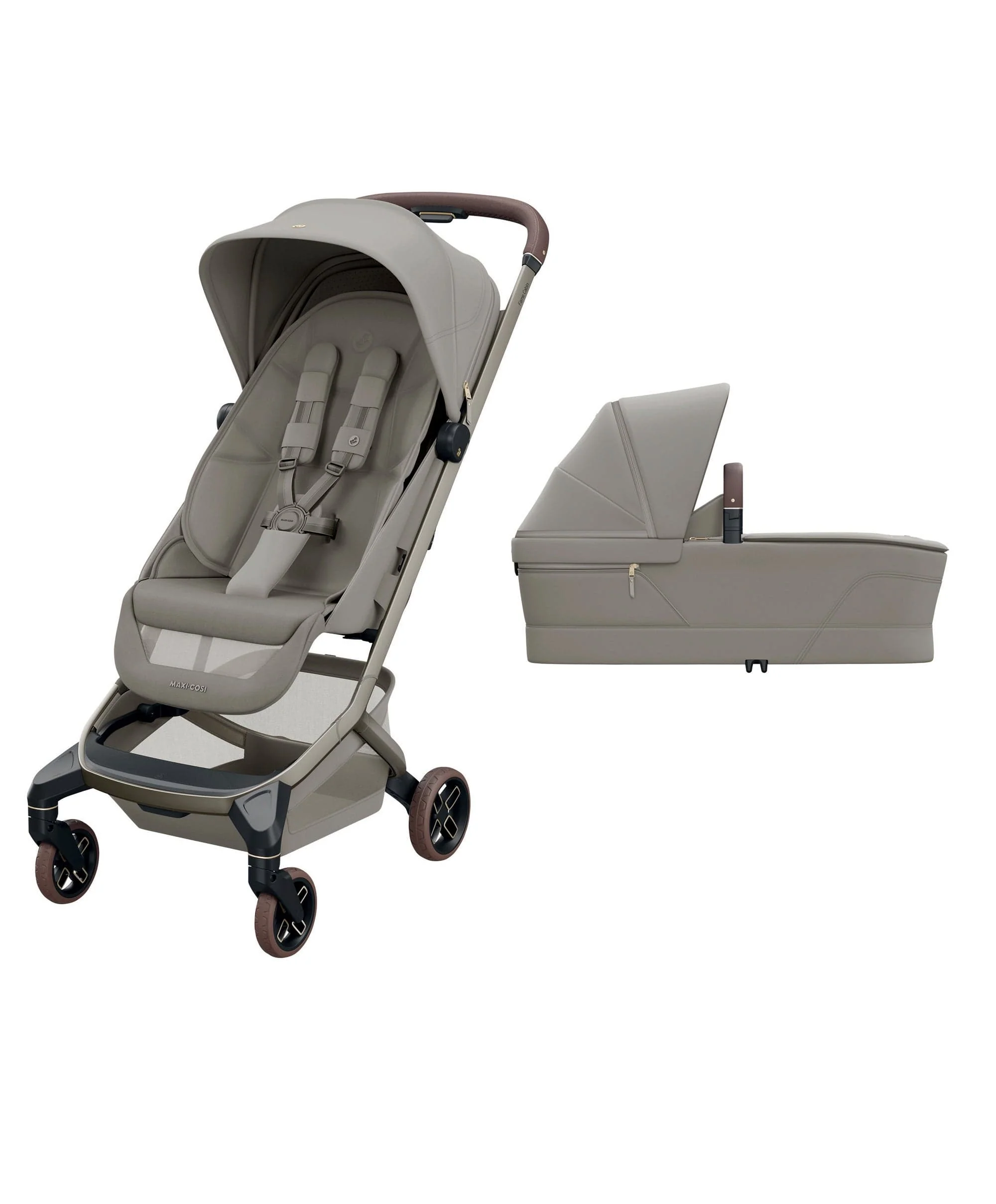 Maxi-Cosi Fame Cabin Pushchair With Carrycot & Raincover - Sapphire Sand