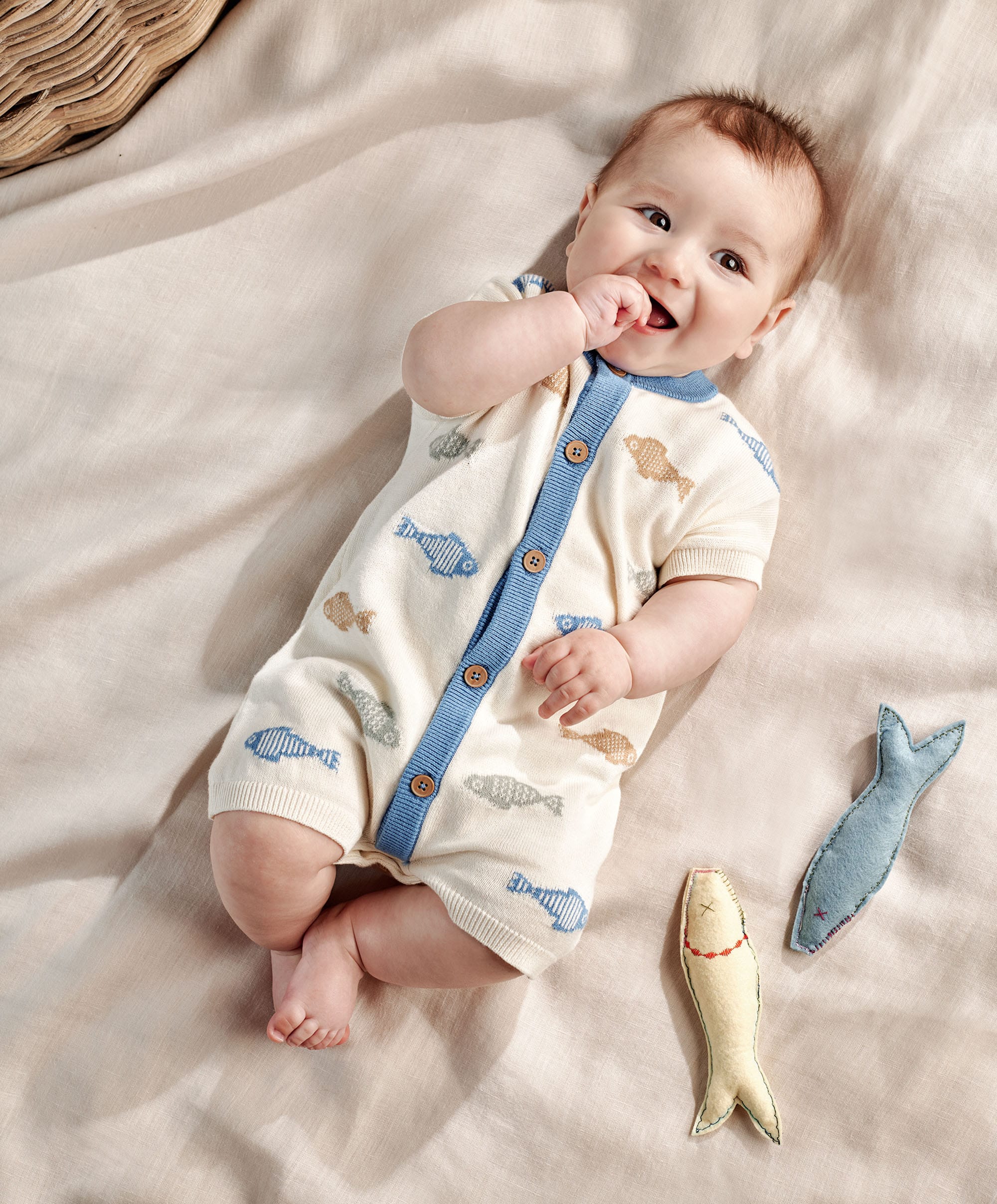 Knitted Cream Romper