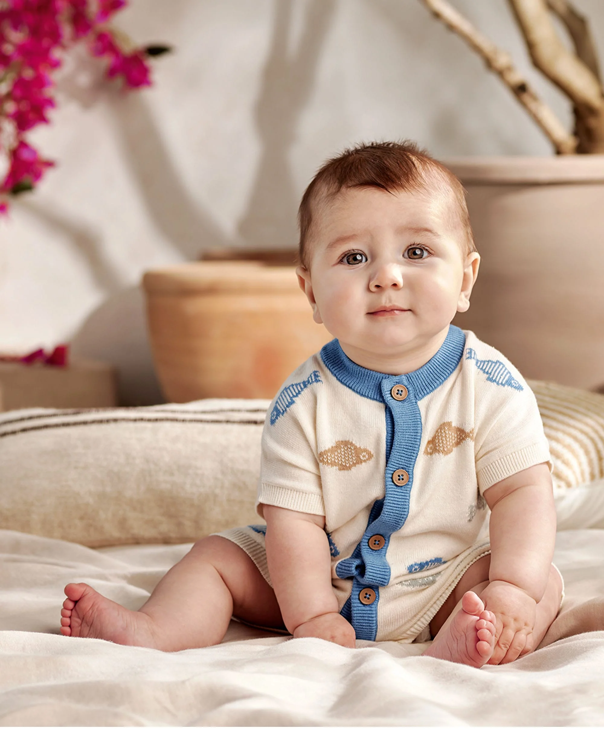 Knitted Cream Romper - Image 4