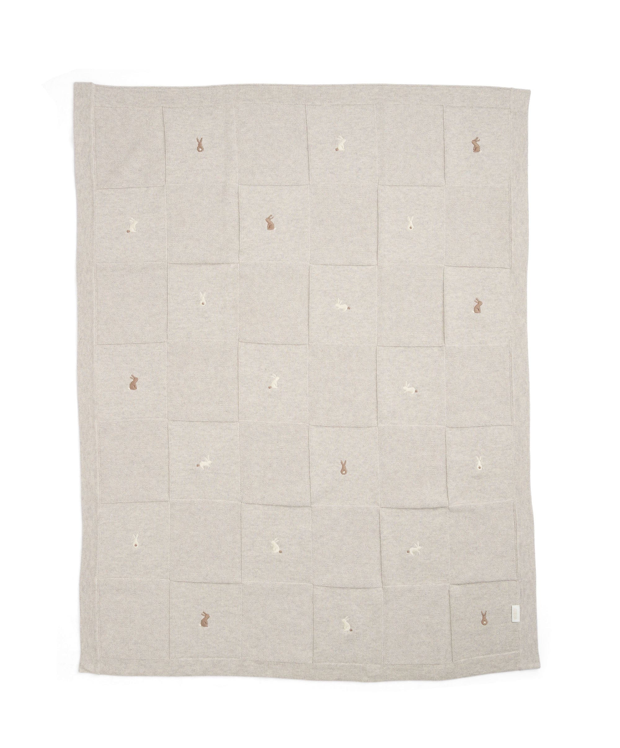 Knitted Blanket - Bunny Grey - Image 4