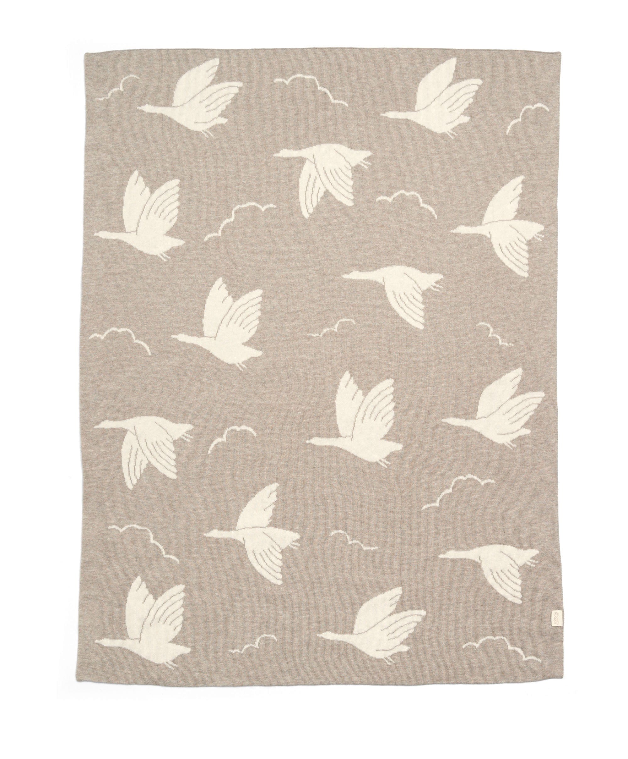 Knitted Blanket - Welcome to the World Duckling - Mocha - Image 6