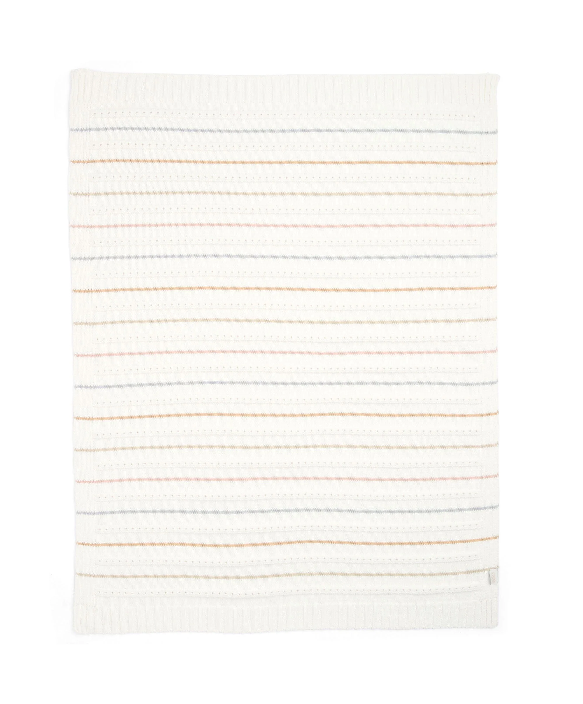 Knitted Blanket - Neutral Stripe - Image 4