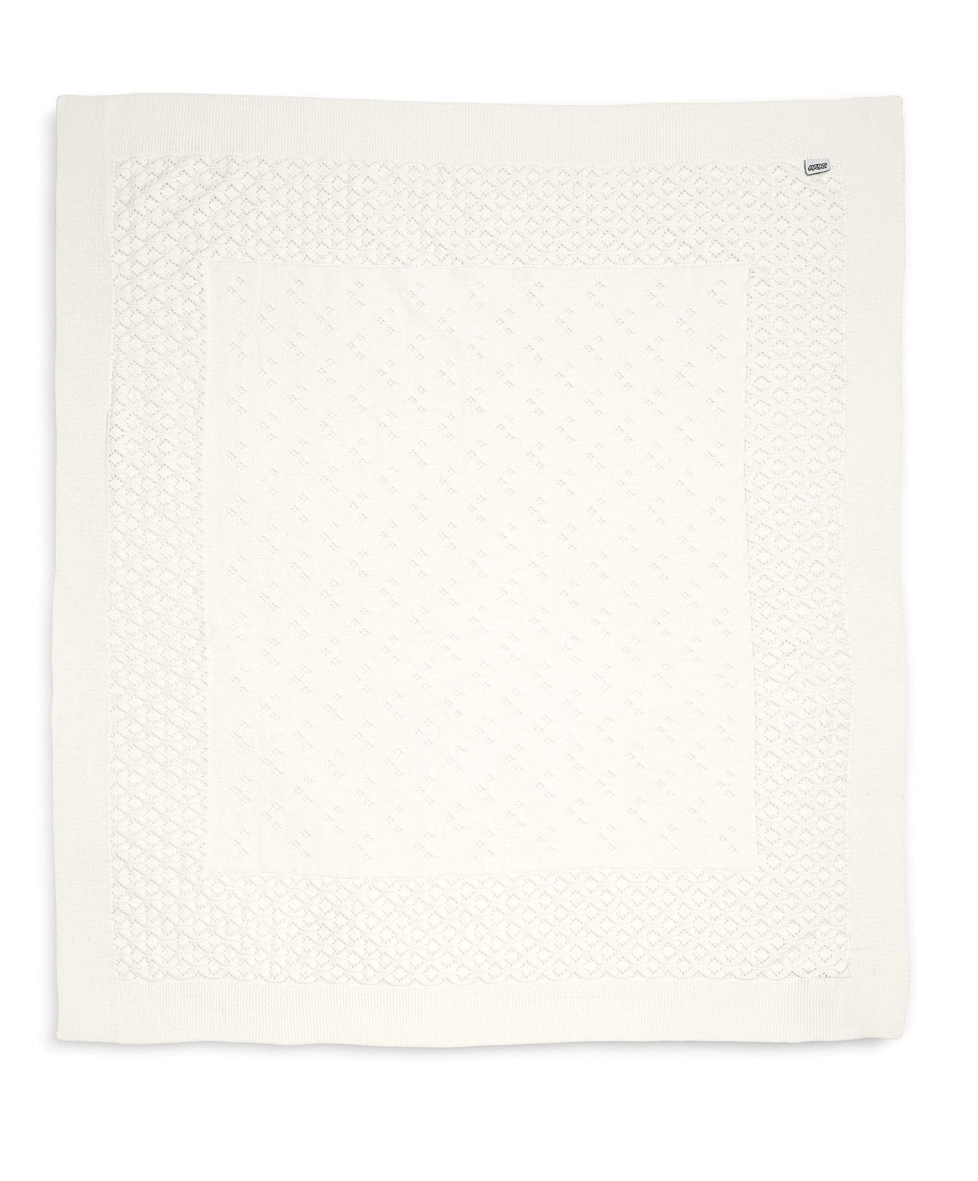 Knitted Blanket - Pointelle - Image 4