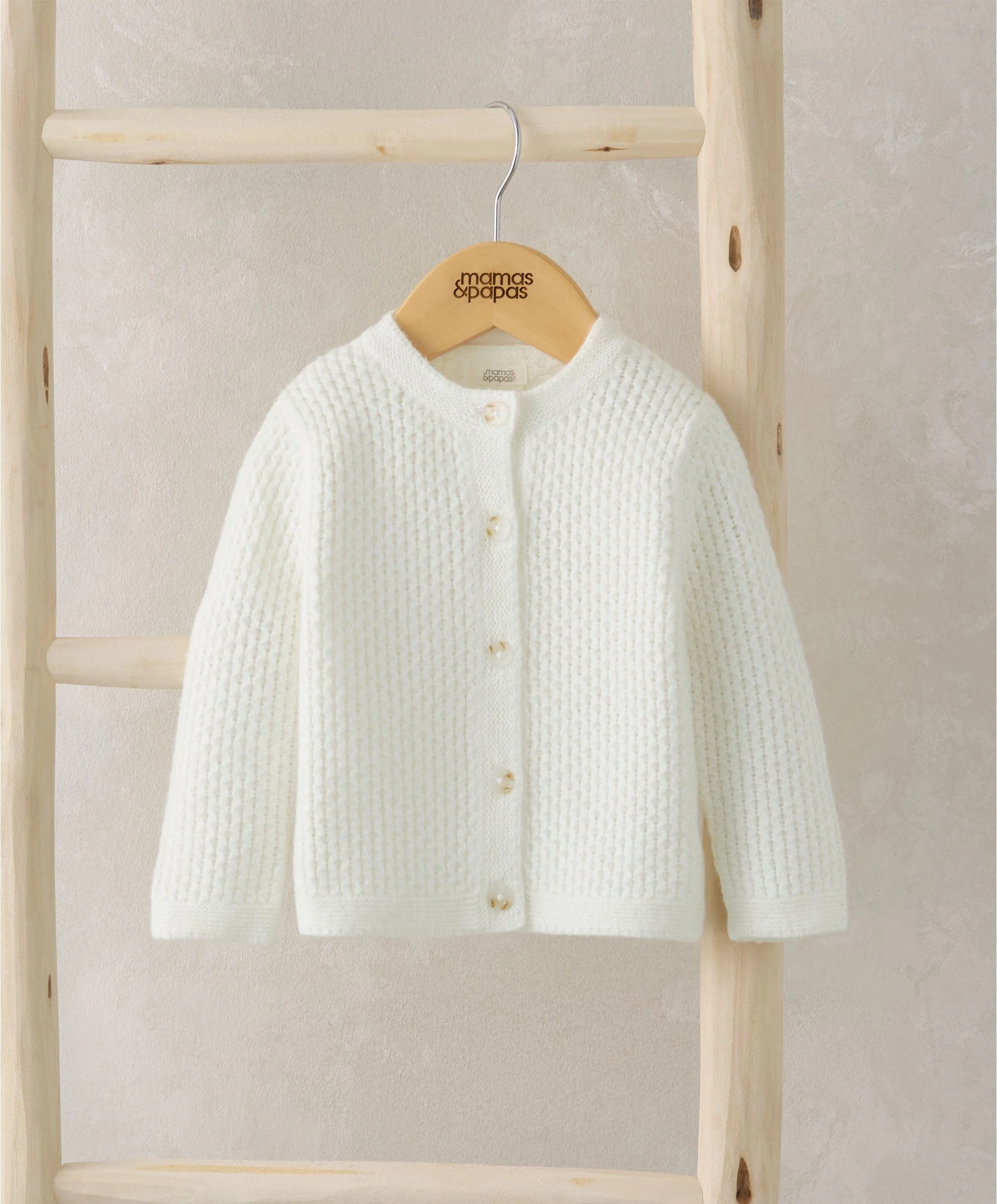 Knitted Cardigan - White