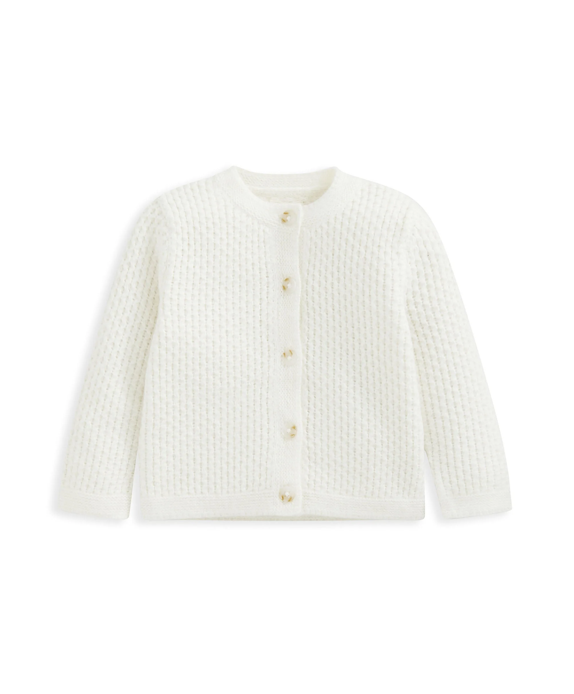 Knitted Cardigan - White - Image 2