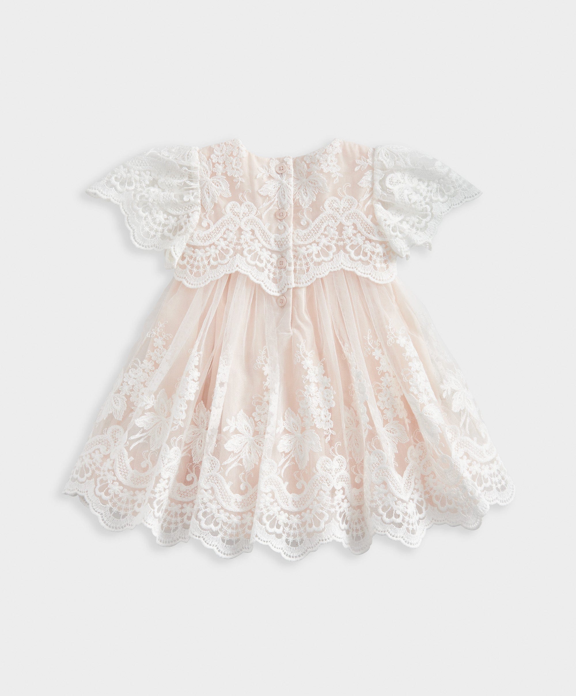 Lace Frill Sleeve Dress - Image 8