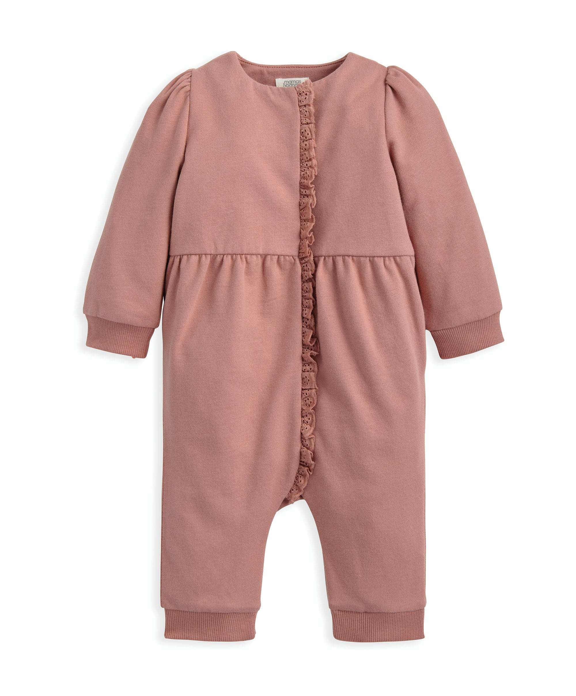 Lace Trim Romper - Pink - Image 3
