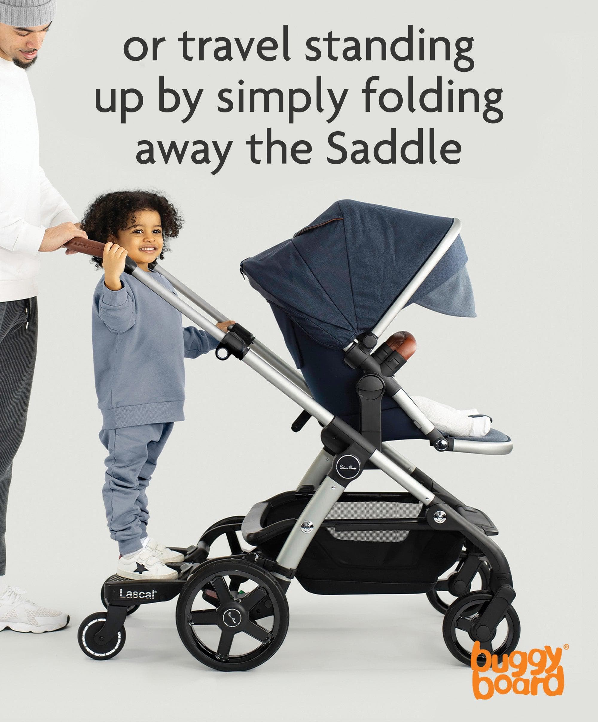 Lascal Black Maxi BuggyBoard&reg; Plus Grey Saddle - Image 4