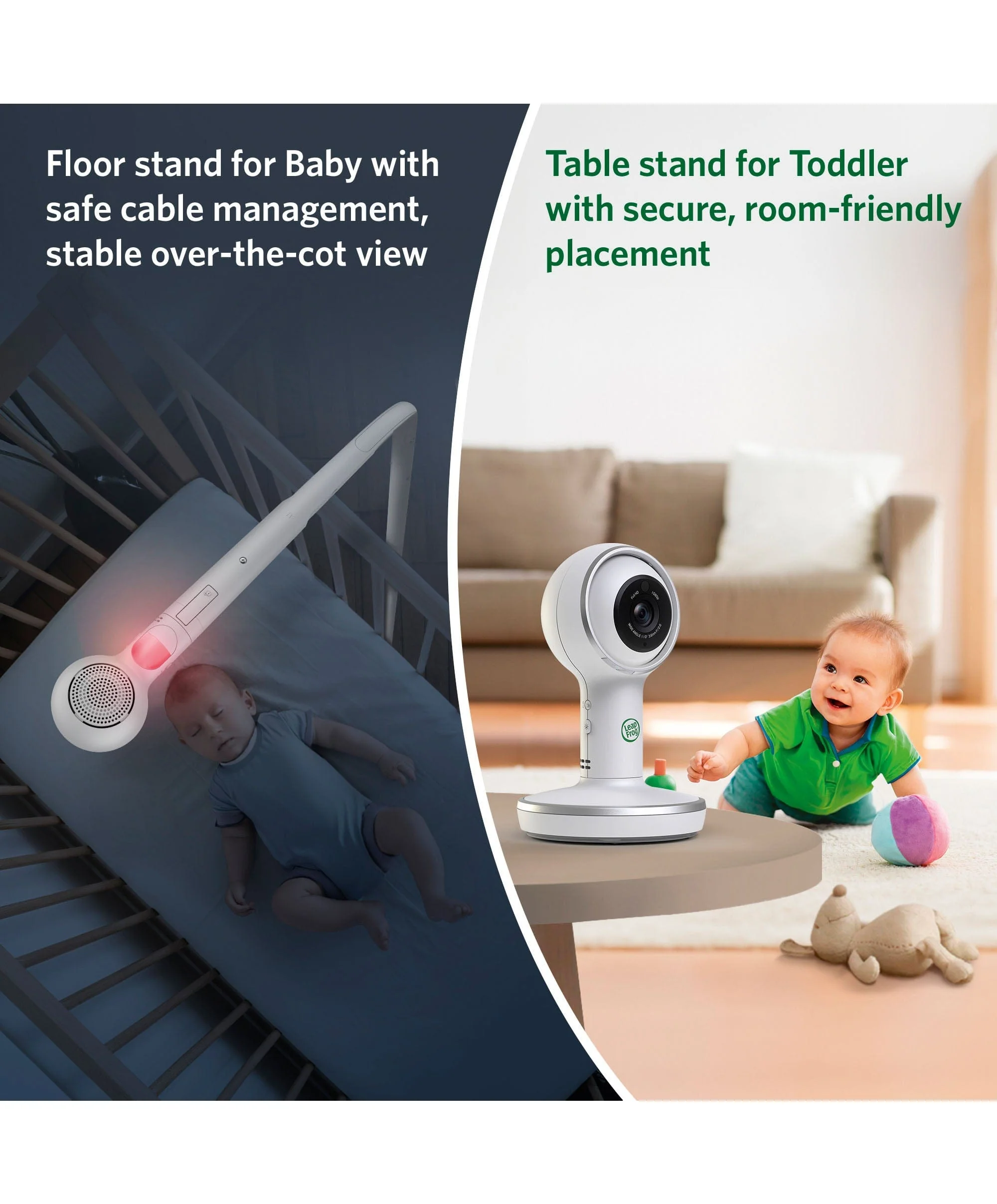 LeapFrog  LF5817HD 7 Inch Over-the-Cot Smart Baby Monitor - Image 5