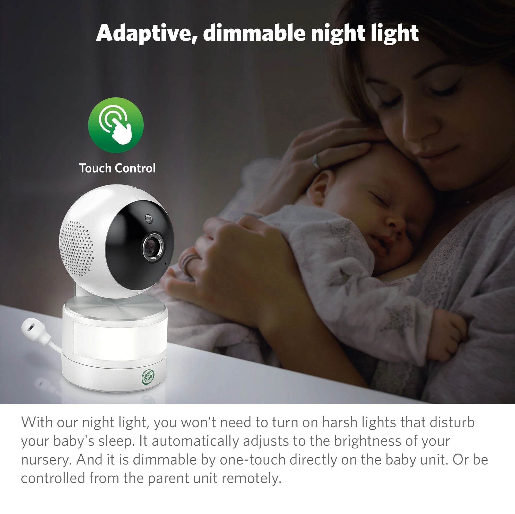 LeapFrog LF915HD 5 Inch Video Baby Monitor with Colour Night Vision - White - Image 24