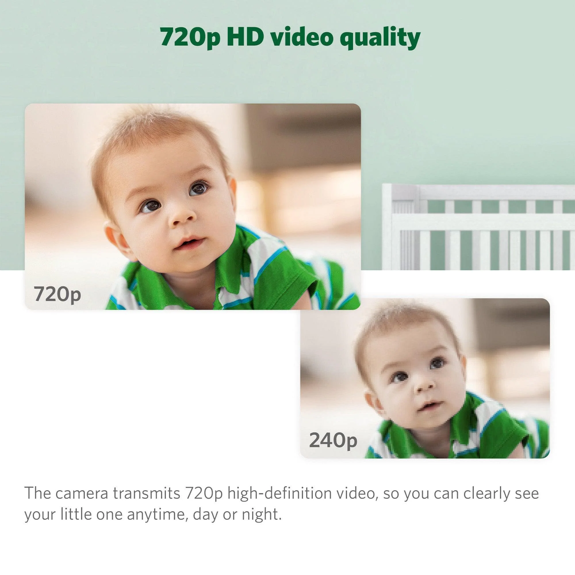 LeapFrog LF915HD 5 Inch Video Baby Monitor with Colour Night Vision - White - Image 4
