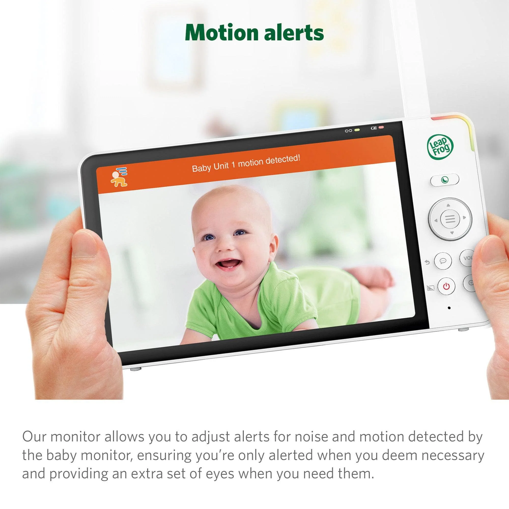 LeapFrog LF920HD 7 Inch Video Baby Monitor with Colour Night Vision - White - Image 13