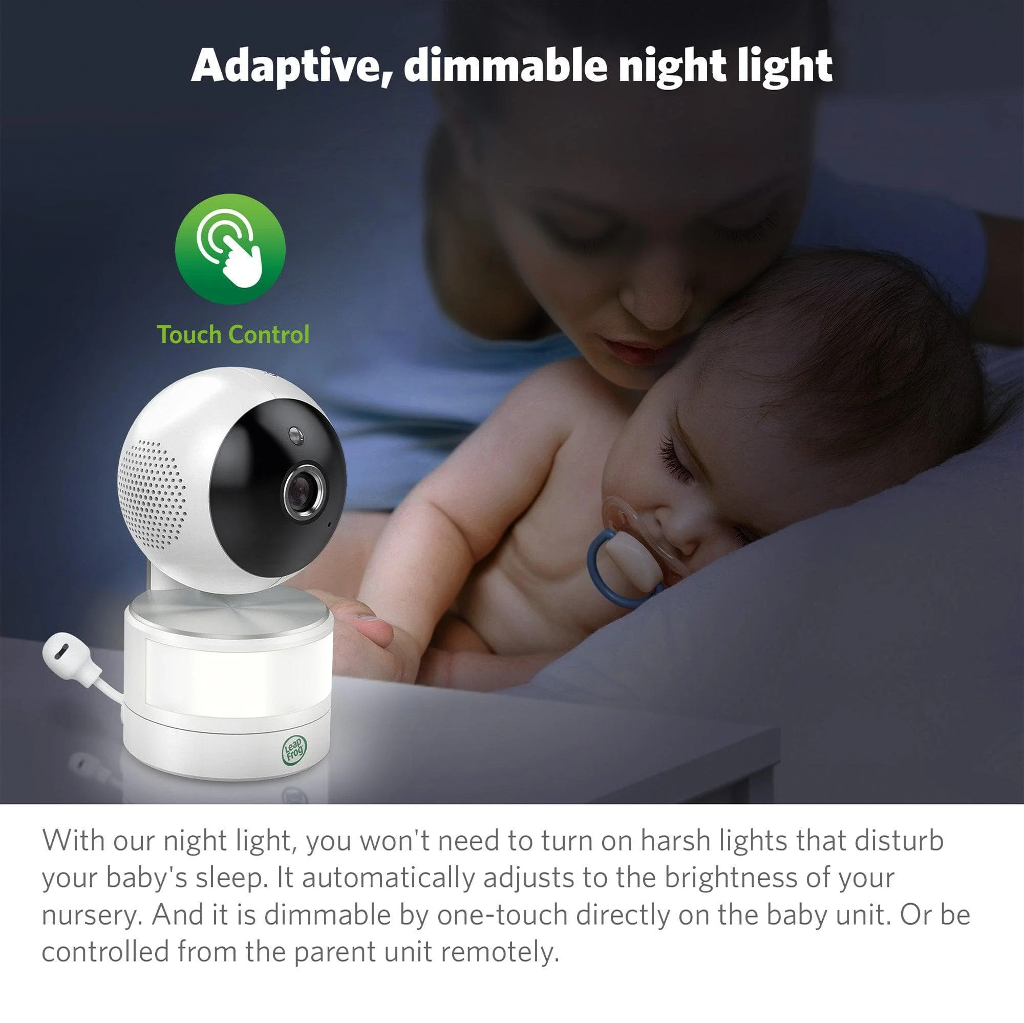 LeapFrog LF920HD 7 Inch Video Baby Monitor with Colour Night Vision - White - Image 8